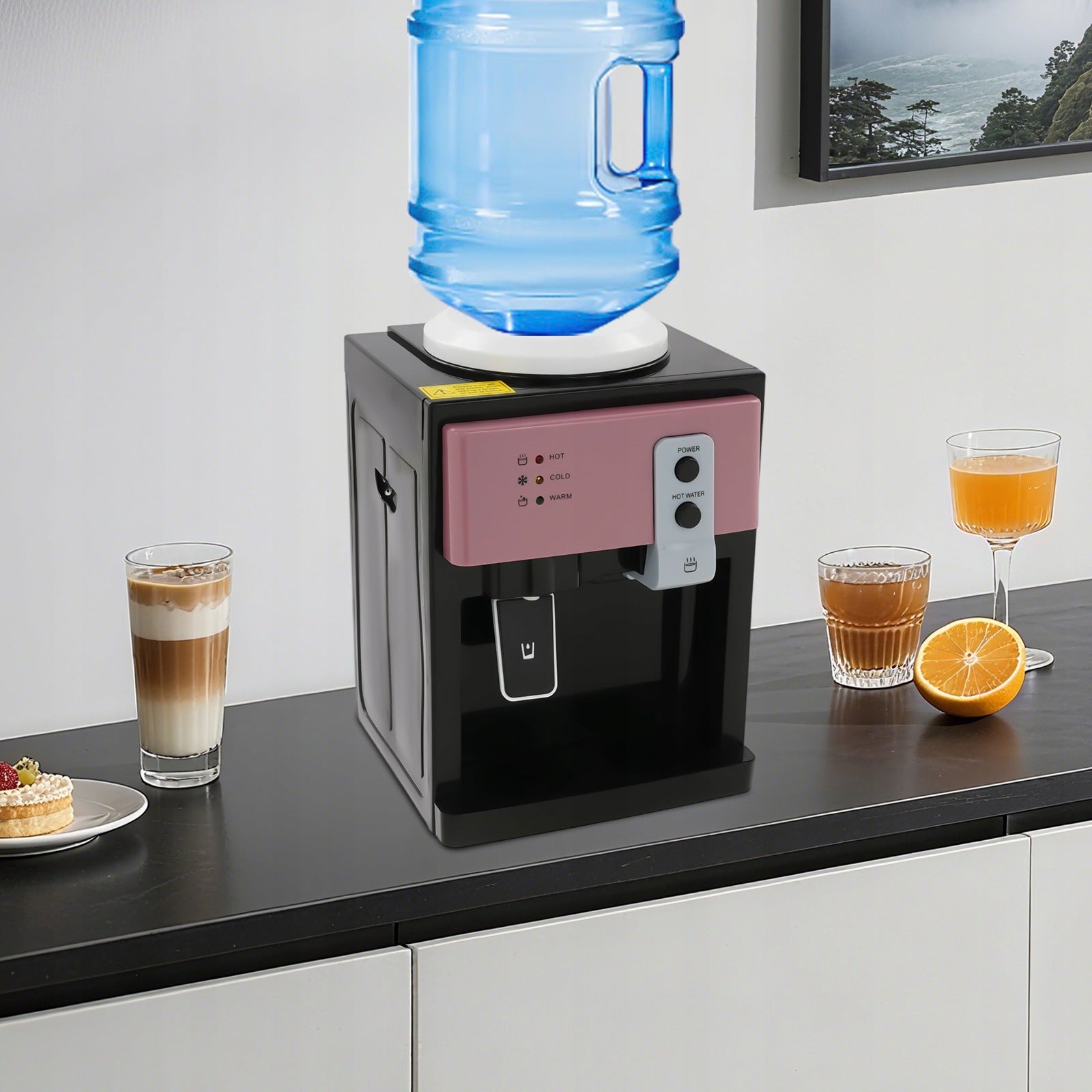 550W 4.5-18.9L Pink Hot/Cold Water Cooler Dispenser Water Cooler Packaging status original
