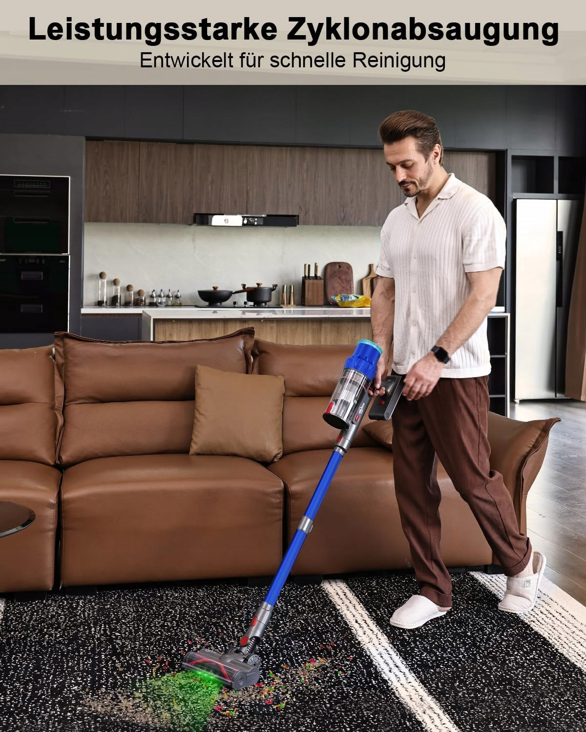 550W HEPA 60min Cordless Upright Vacuum Cleaner for Carpets and Hair Manufacturer PINICO