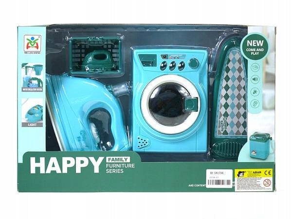 581821 SMALL SET AGD WASHING MACHINE IRON IRONING BOARD FOR CHILDREN ADAR