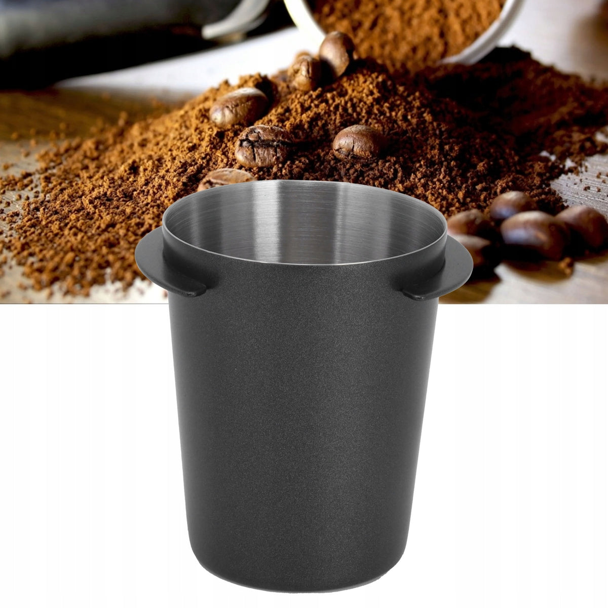 58mm STAINLESS STEEL COFFEE DISPENSING CUP Packaging status original