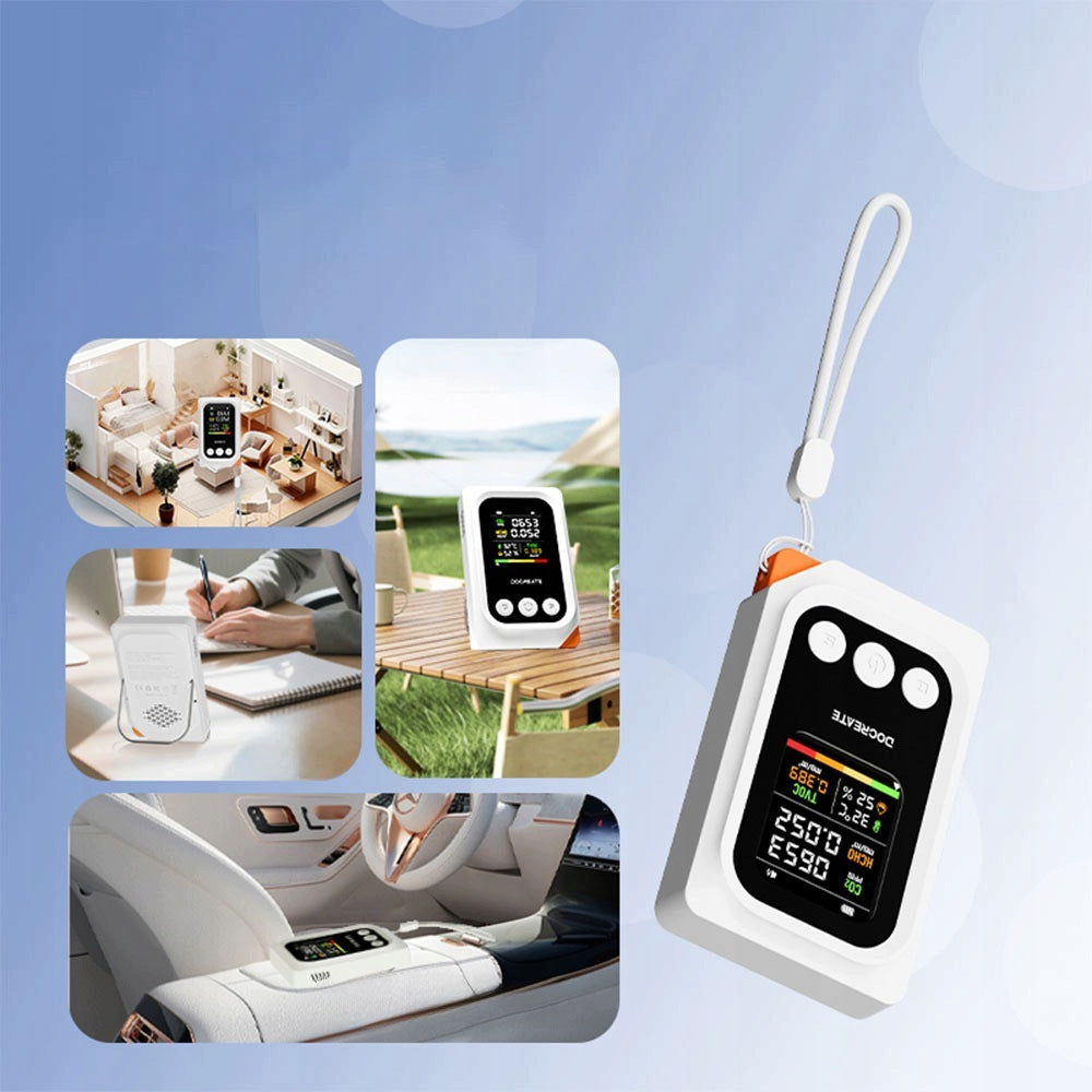 5IN1 AIR QUALITY METER HCHO CO2 TVOC SENSOR FOR APARTMENT AND OFFICE Manufacturer code 1021230062411