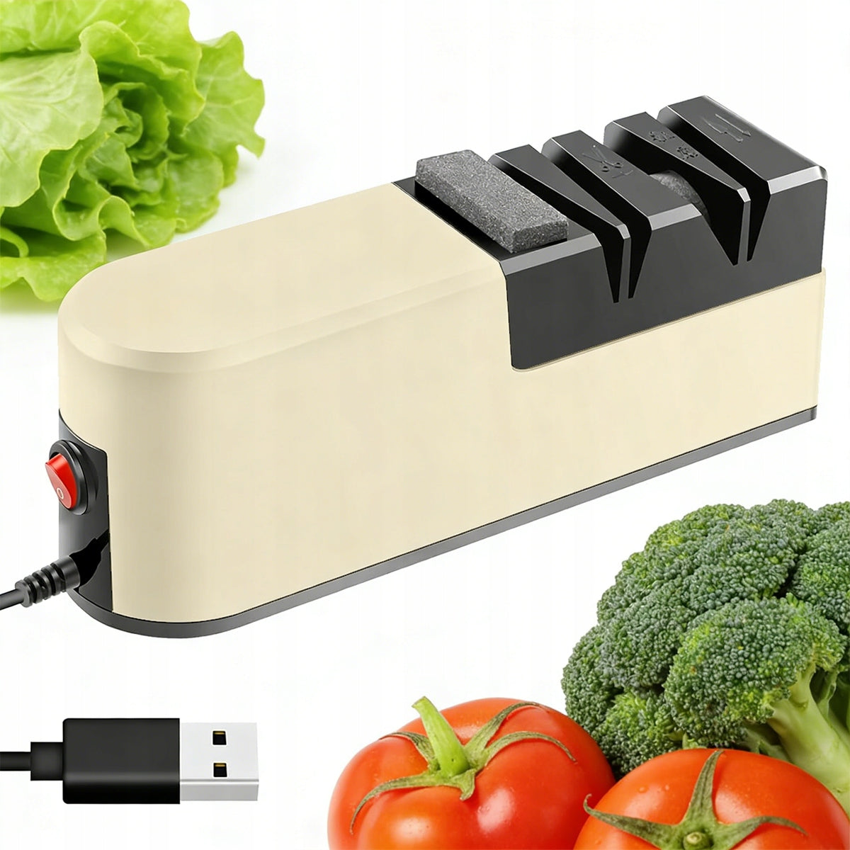 5IN1 ELECTRIC DIAMOND KNIFE SHARPENER FAST KITCHEN SHARPENER