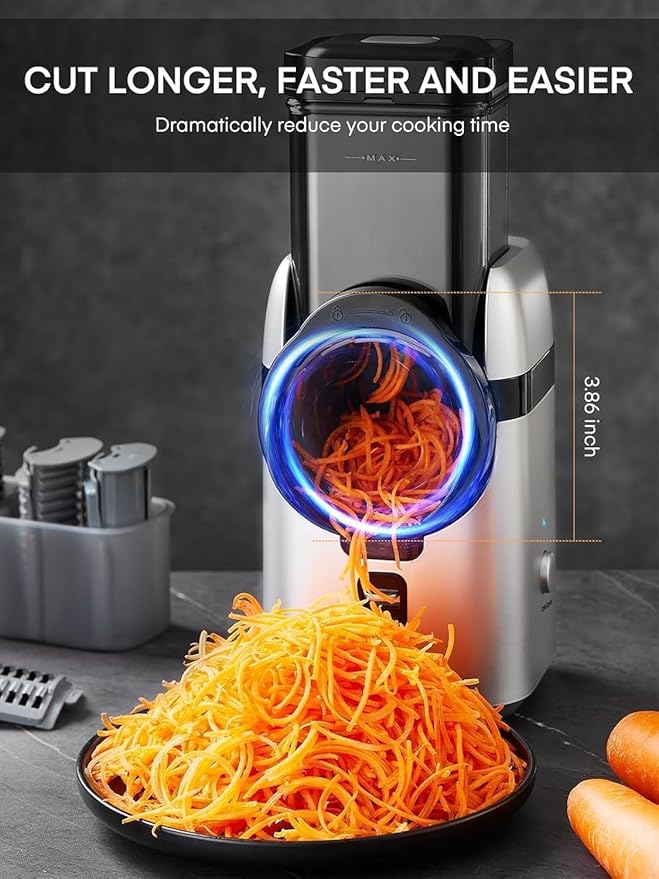 5IN1 ELECTRIC VEGETABLE SLICER WITH 80W STAINLESS STEEL BLADES Brand no brand