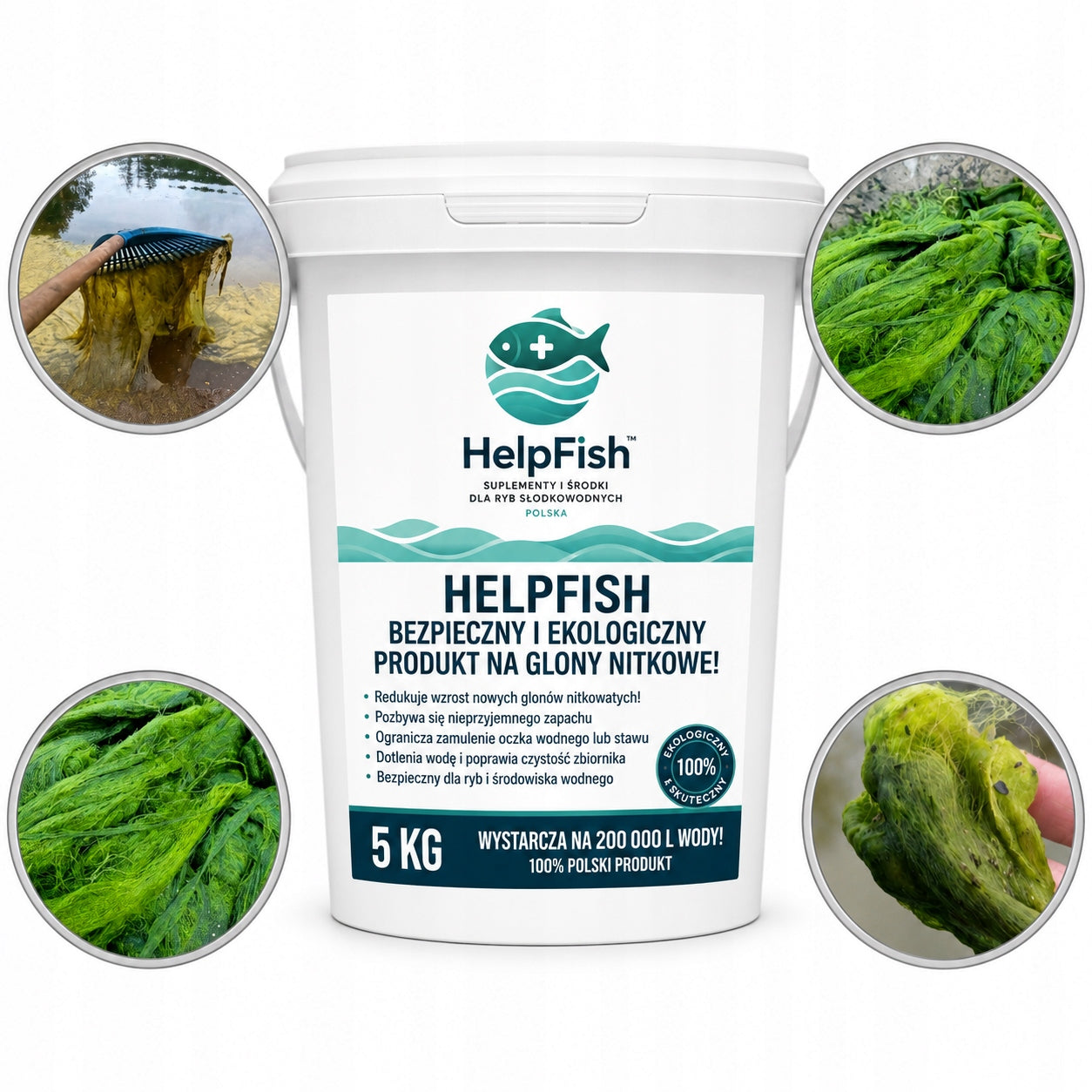 5KG eliminates filamentous algae sludge purifies water oxygenates antialgae