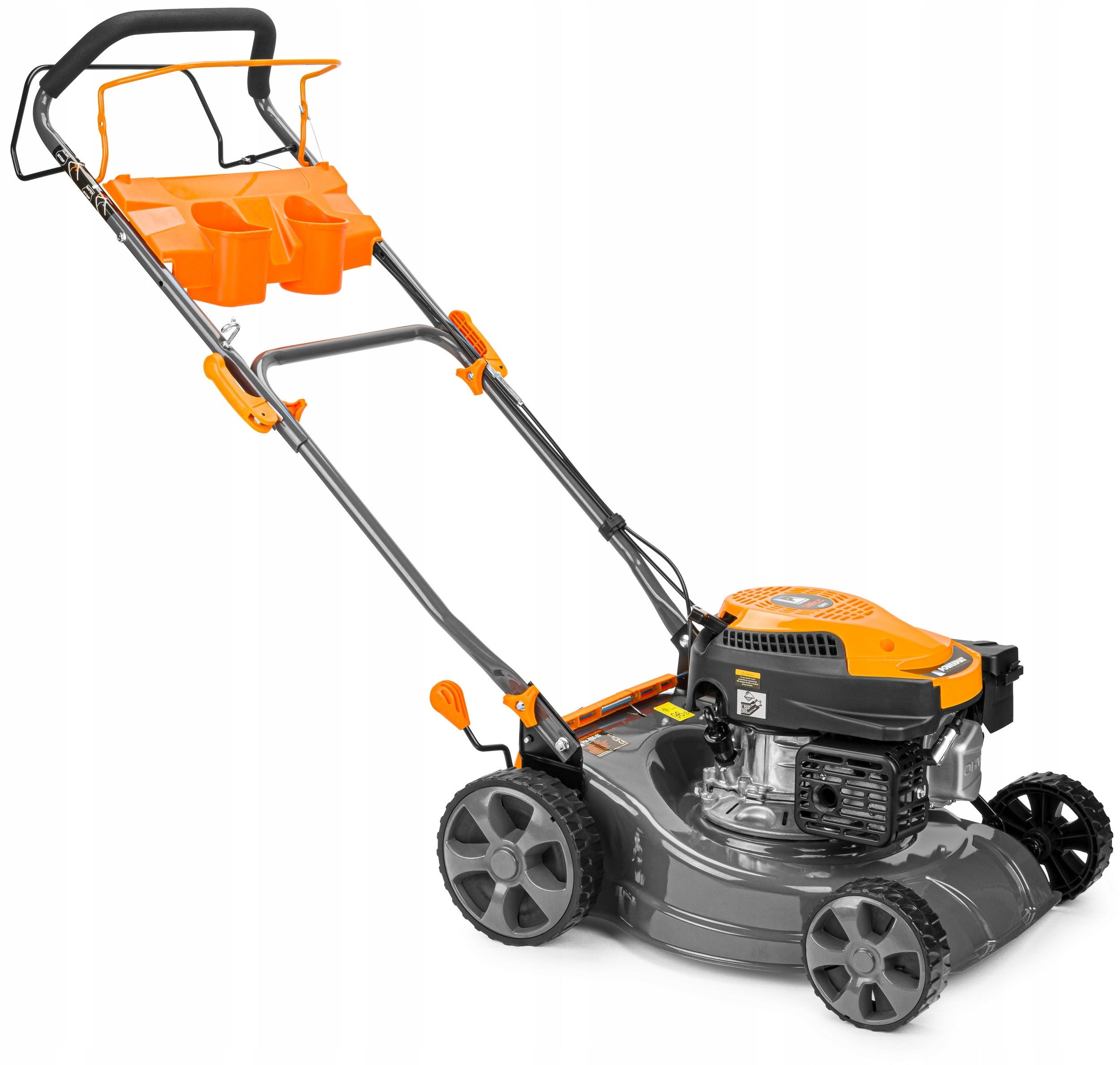 5KM 40L 5IN1 DIESEL LAWN MOWER + LARGE 40L BASKET + 3X OIL Basket with a basket