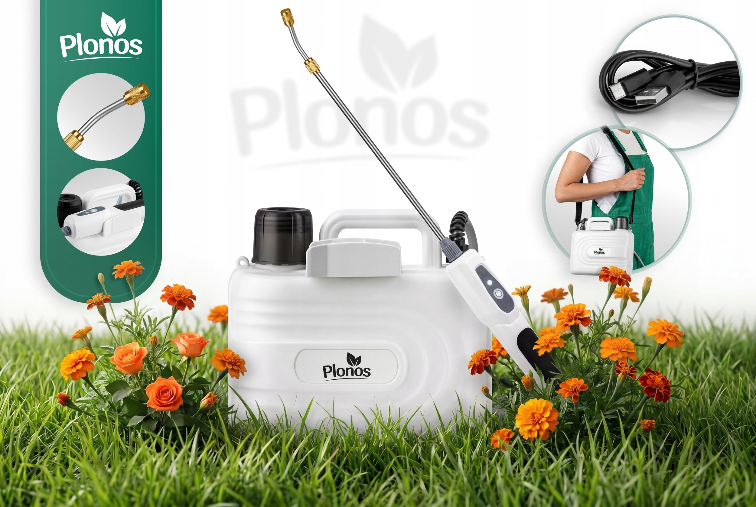 5L CORDLESS SPRAYER GARDEN PRESSURE WASHER USB-C Product weight with unit packaging 1.2 kg