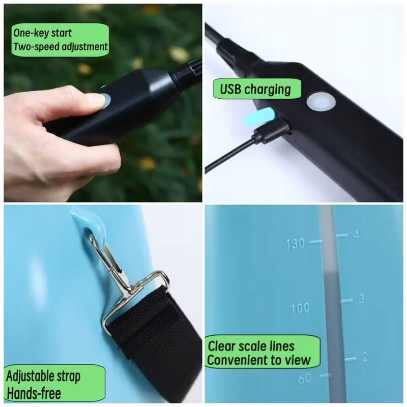 5L USB Cordless Sprayer with Adjustable Nozzle for Garden Long lance Lance length 66 cm