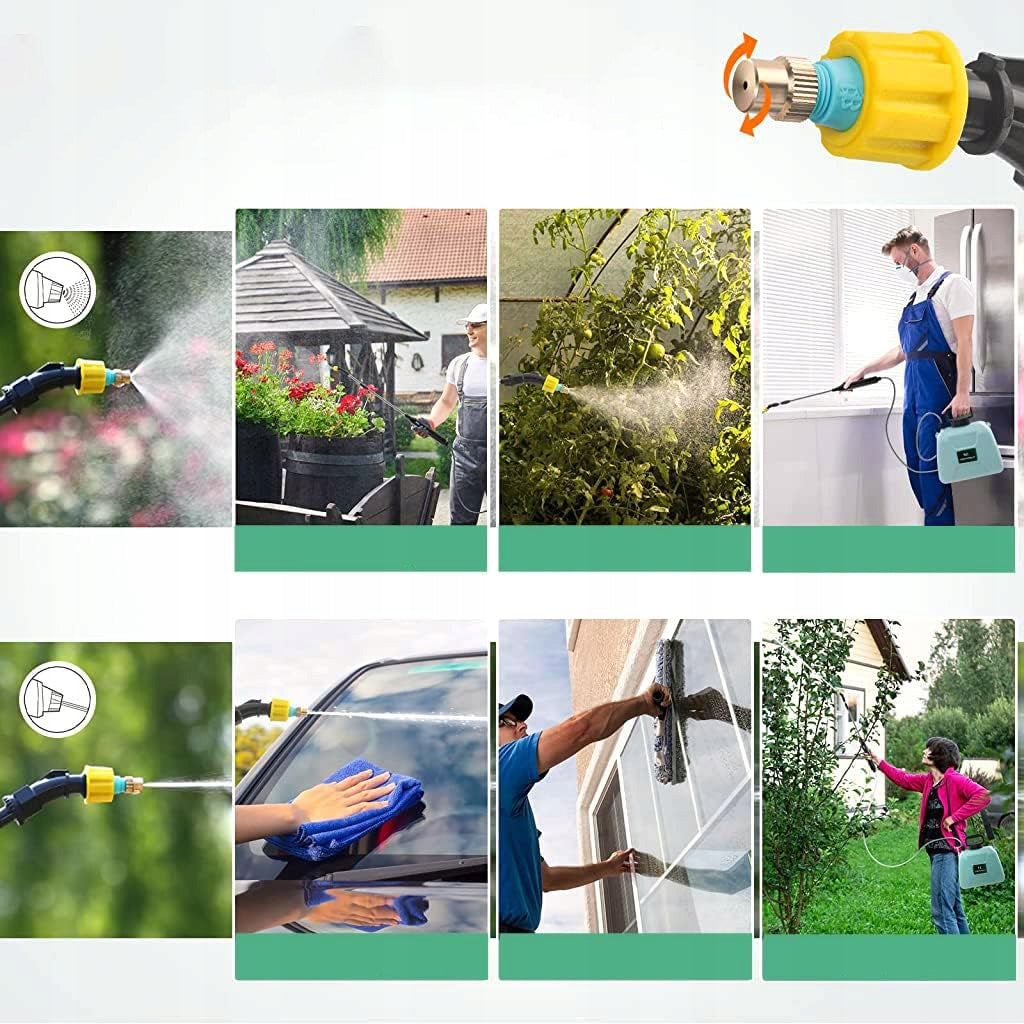 5L USB Cordless Sprayer with Adjustable Nozzle for Garden Long lance Manufacturer code OPRYSKIWACZ PLECAKOWY AKUMULATOROWY 5L