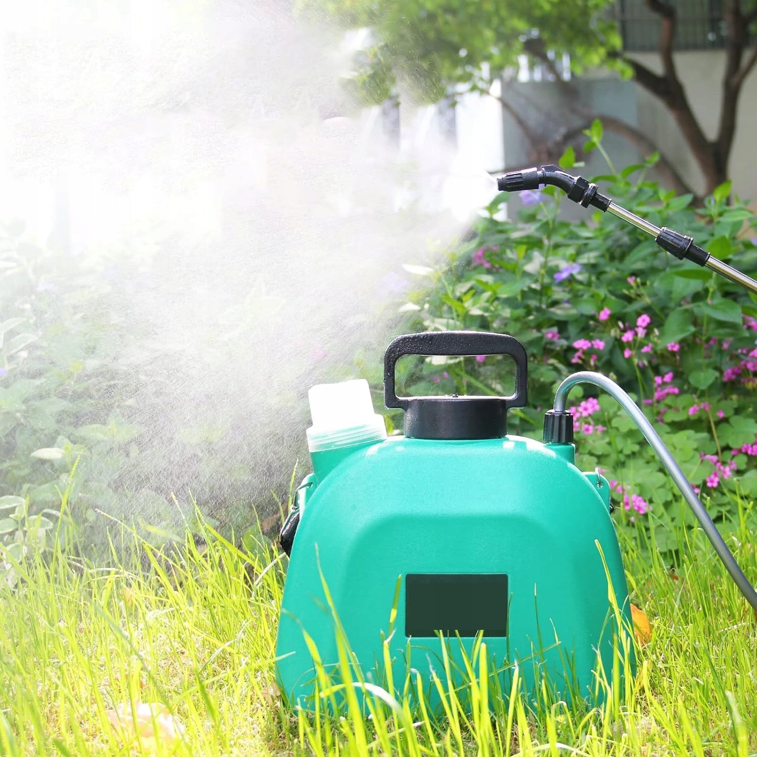 5L USB Cordless Sprayer with Adjustable Nozzle for Garden Long lance Packaging status original