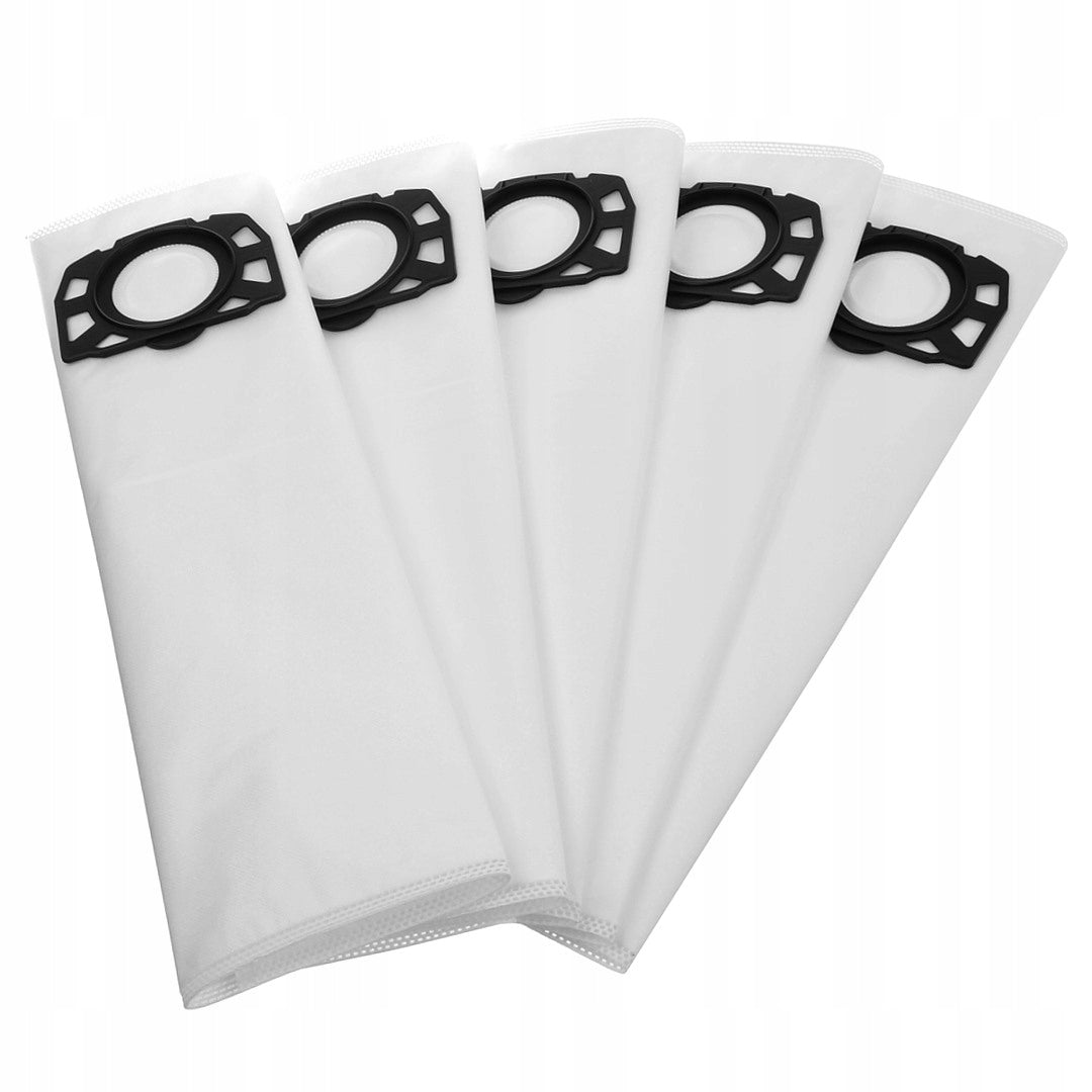 5PCS BAGS + FILTER FOR KARCHER WD4 WD5 WD6 PREMIUM CAR VACUUM CLEANER Bag type synthetic
