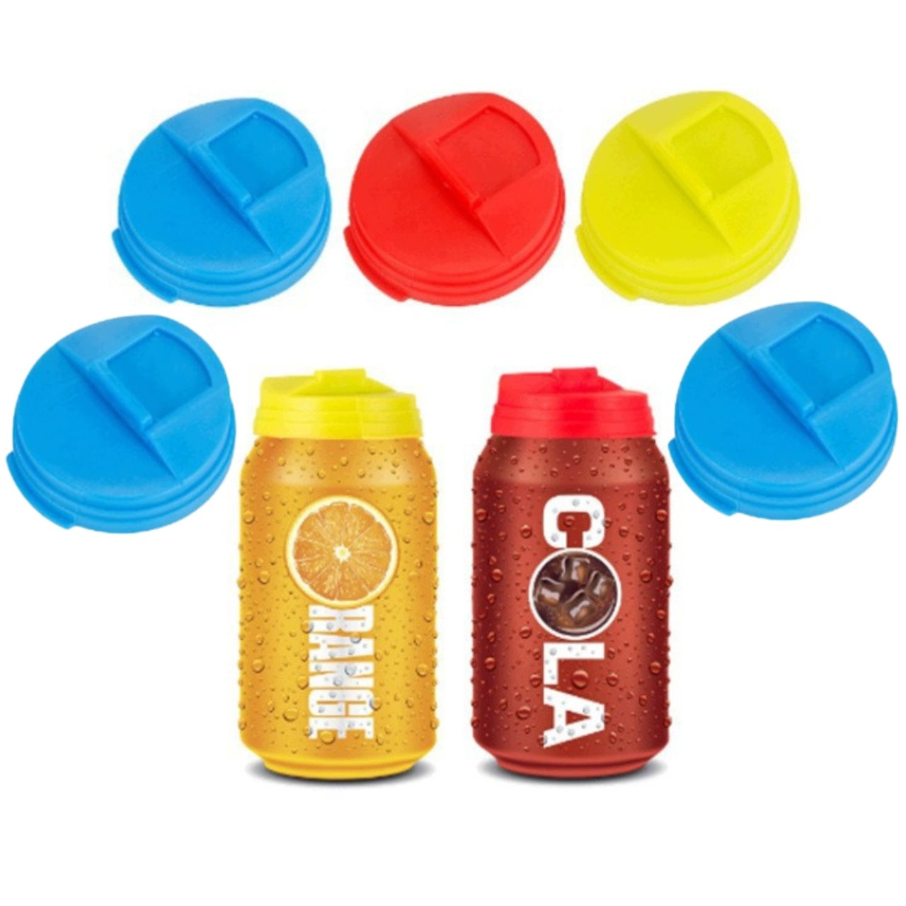 5Pcs Can Covers Multiple Lids Tight For Picnic Camping