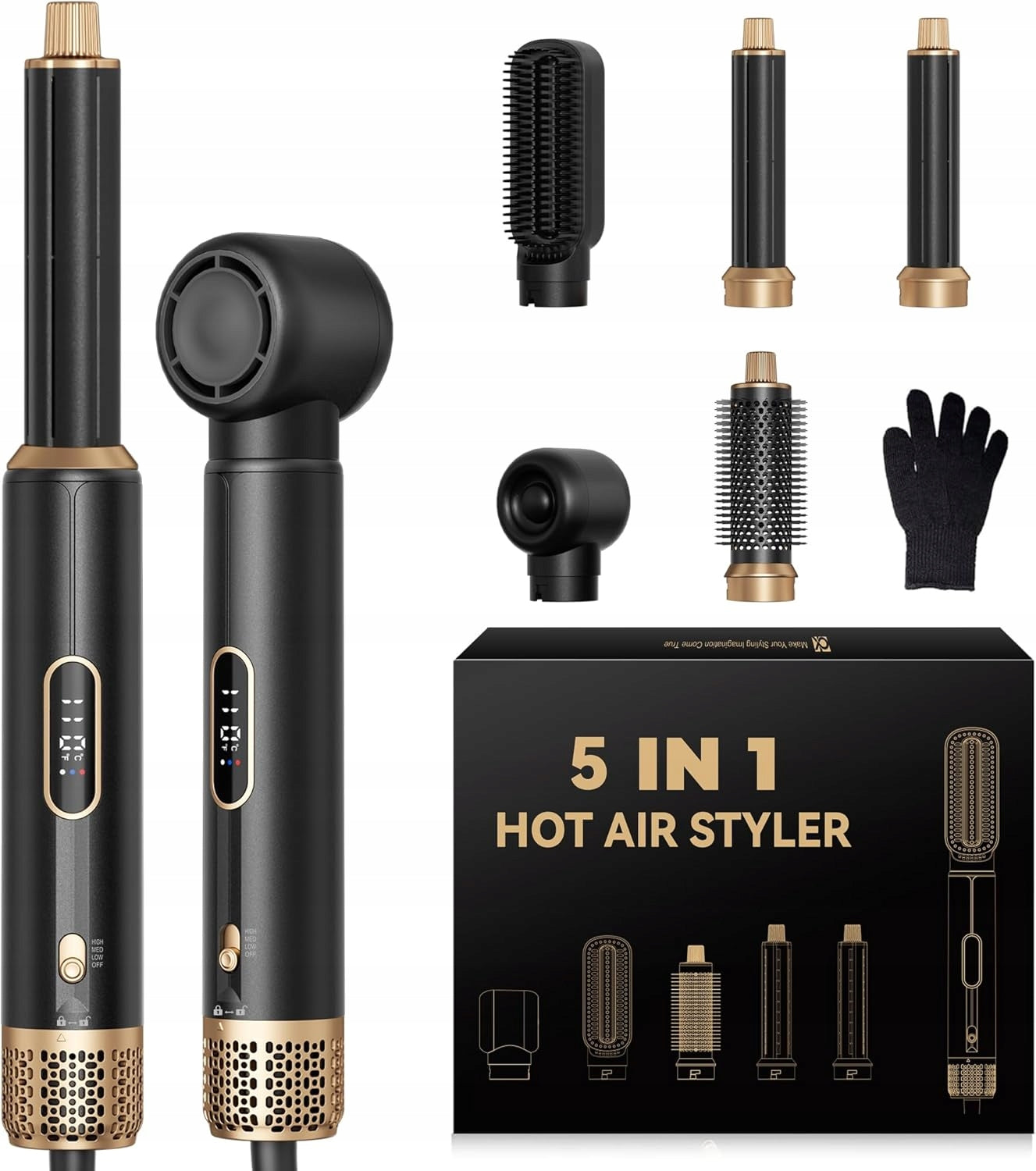 5in1 1000W dryer with ionization and 5 tips STRONG