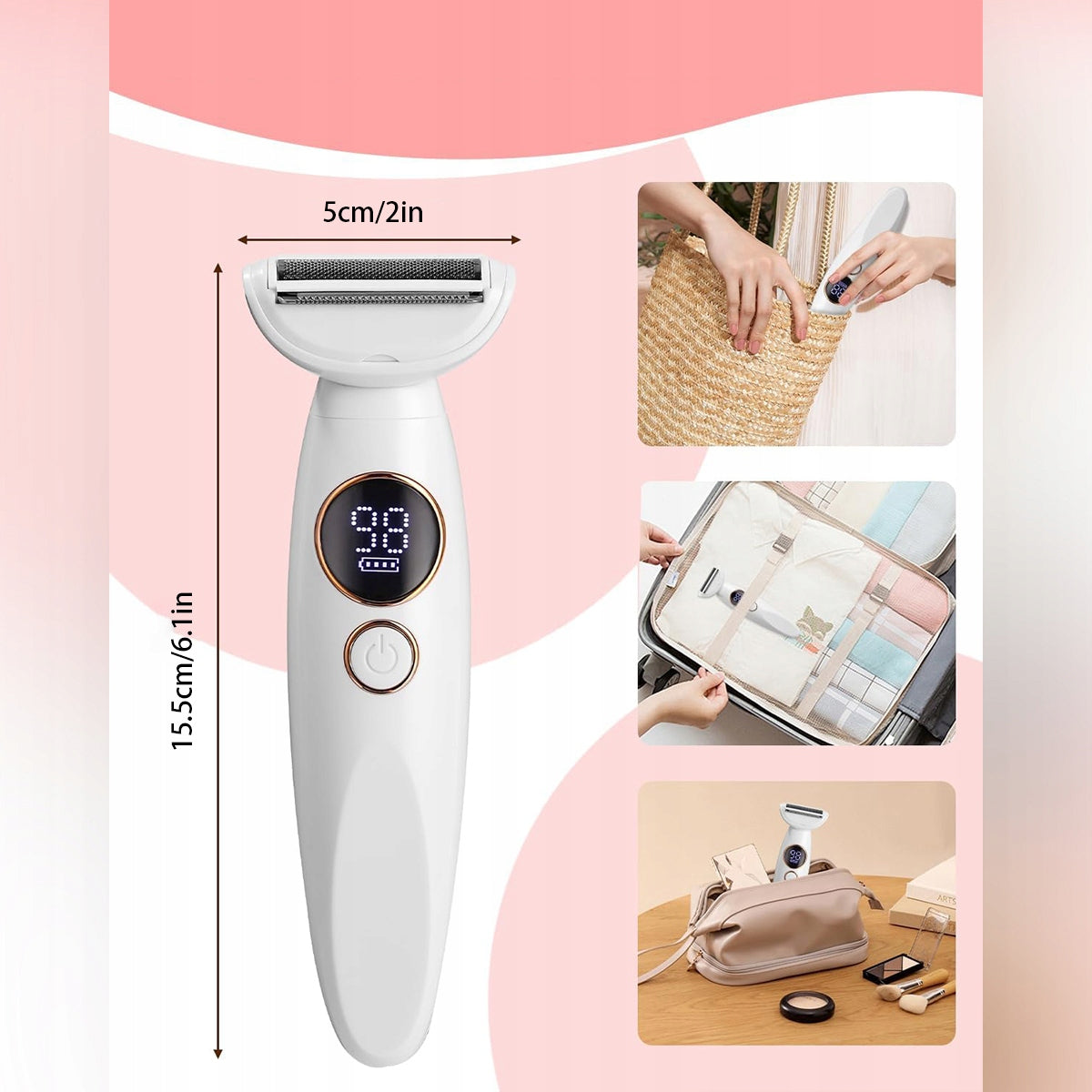 5in1 FACE LEG BODY EPILATOR BIKINI TRIMMER EYEBROW NOSE SHAVER WOMEN'S Packaging status original