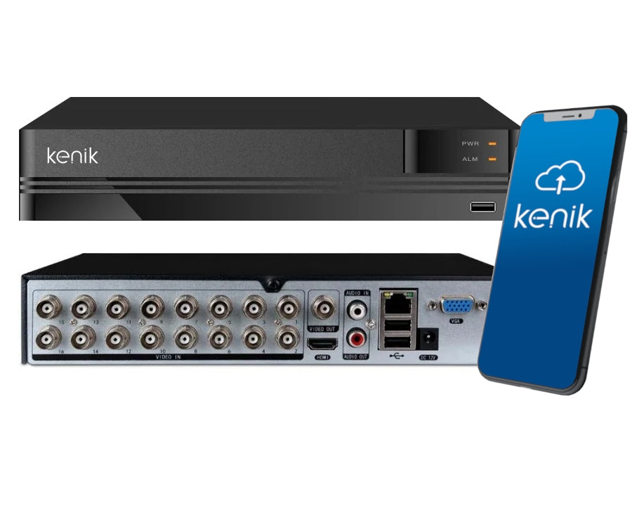 5in1 Kenik KG-13516L-A 16 Channel Recorder for 2Mpx AHD CVI TVI Cameras