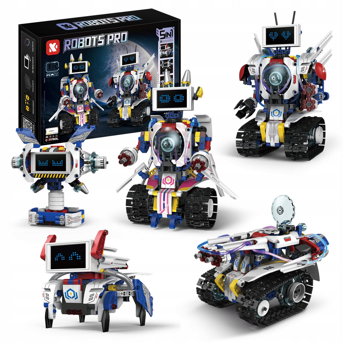 5in1 ROBOT RC BUILDING BLOCKS CONTROLLED BY REMOTE CONTROL