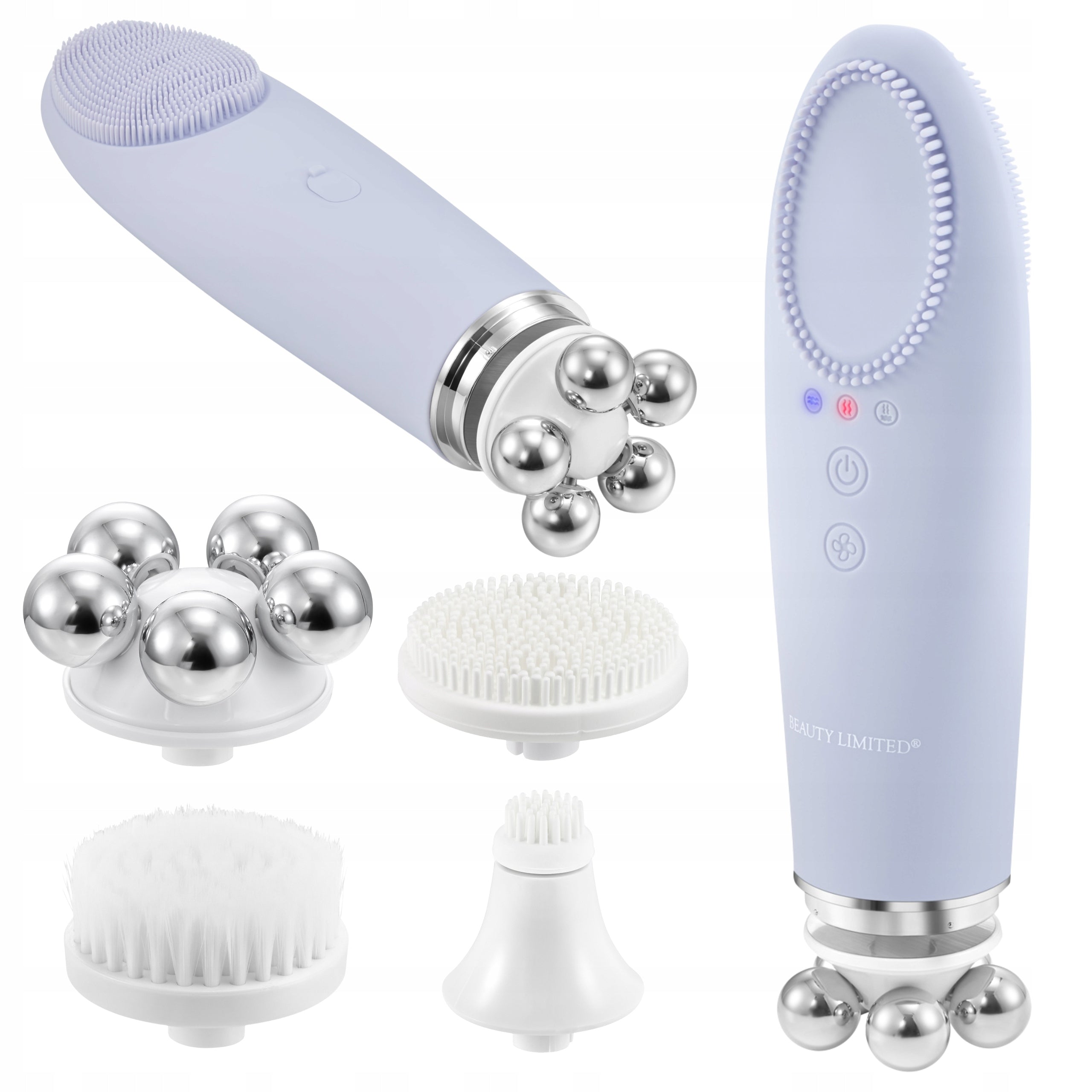 5in1 Sonic Face Toothbrush MASSAGE Kobido Warm Rotation IPX5 Gray