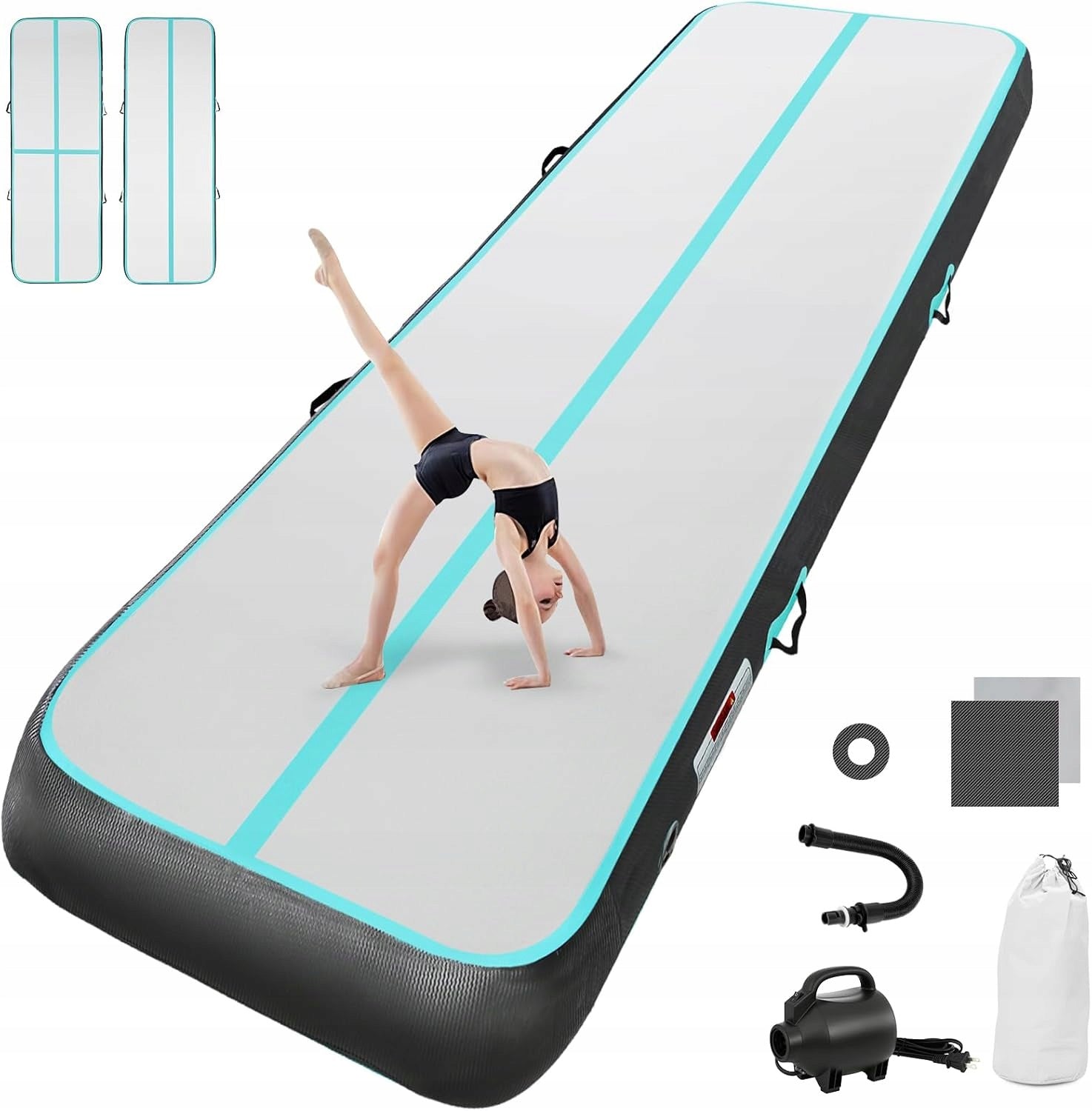 5m x 1m x 20cm AIR TRACK LARGE PUMPED Artistic Gymnastic Mat