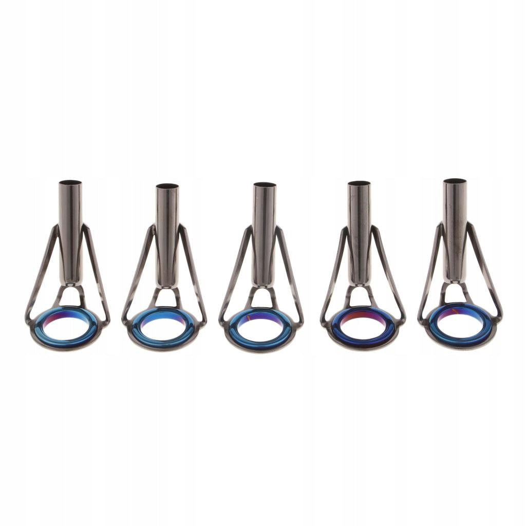 5pcs Fishing Rod Guides Ring Repair Kit Spinning Casting Rod Tip Size 9 Packaging status original