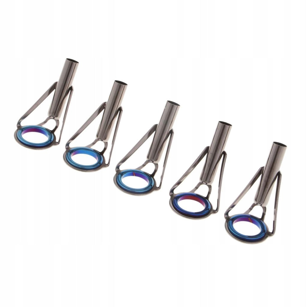 5pcs Fishing Rod Guides Ring Repair Kit Spinning Casting Rod Tip Size 9
