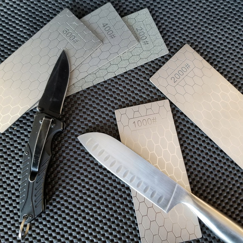 5pcs diamond whetstone #200-2000 chisel plow knife sharpener Brand WoodFan