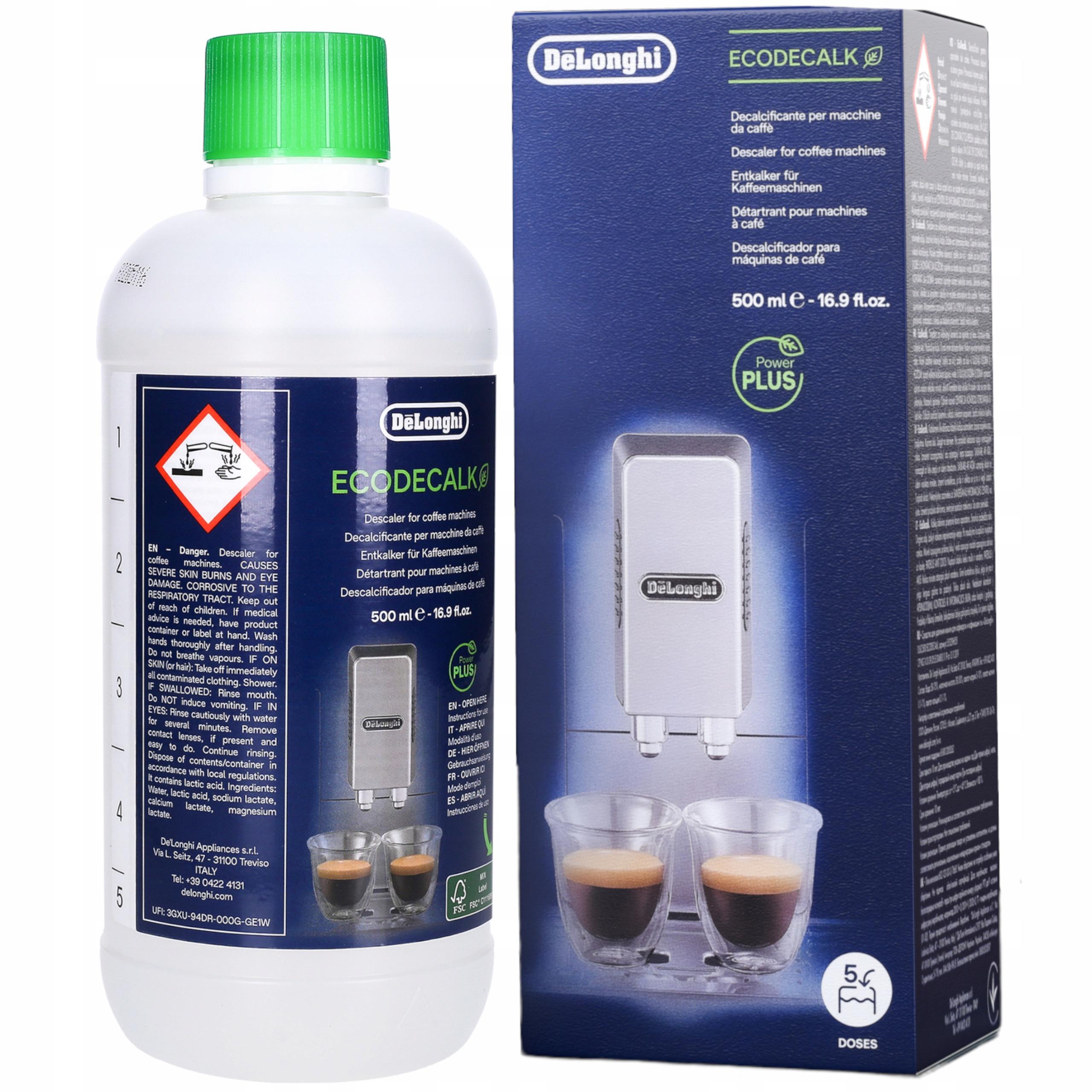 5x Aqua Next filter for Delonghi machine + original Delonghi descaler Number of pieces per package 5 pcs