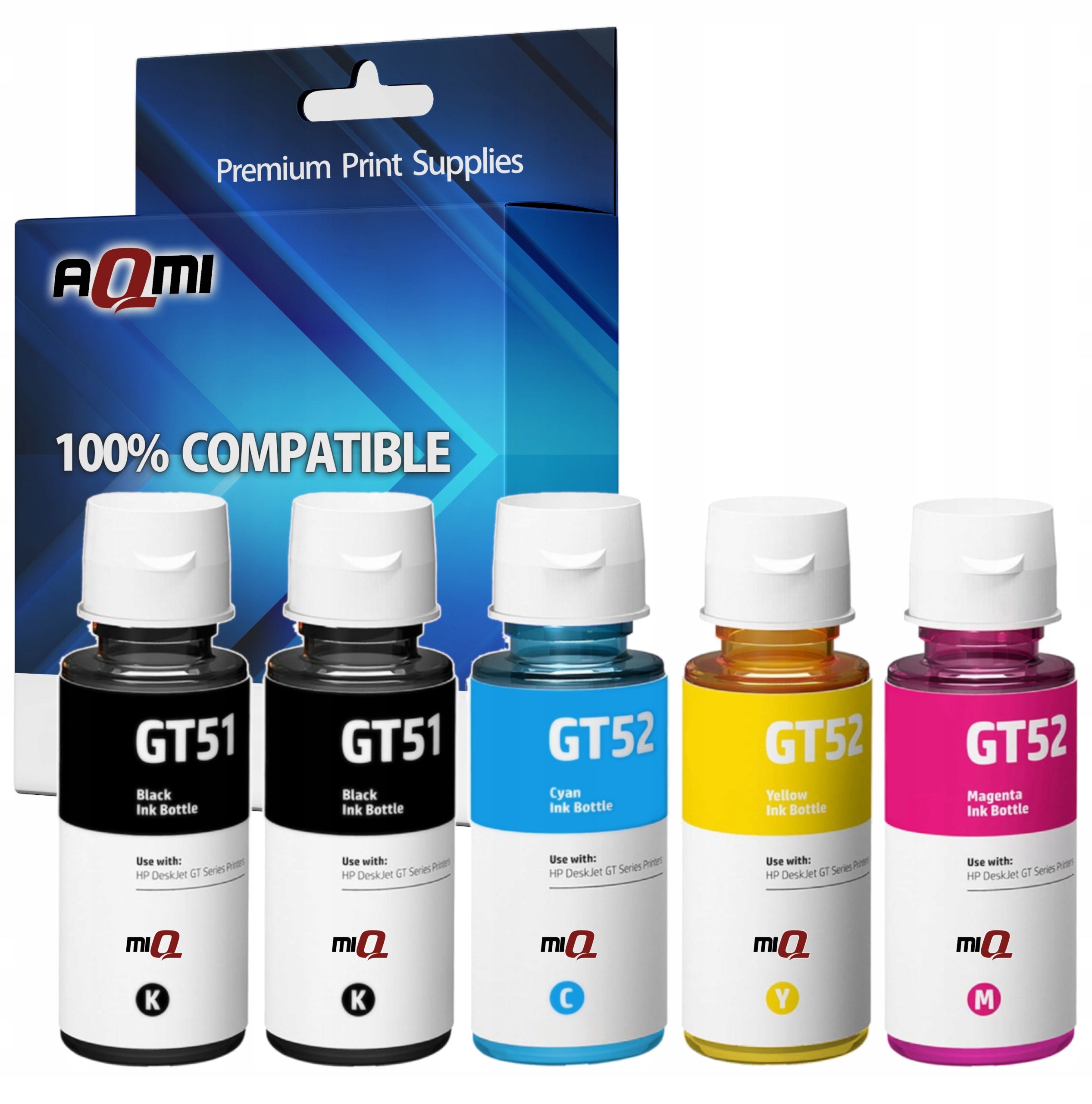 5x GT51 GT52 XL INK FOR HP INK TANK 315 410 415 SMART TANK 510 515 PRINTER