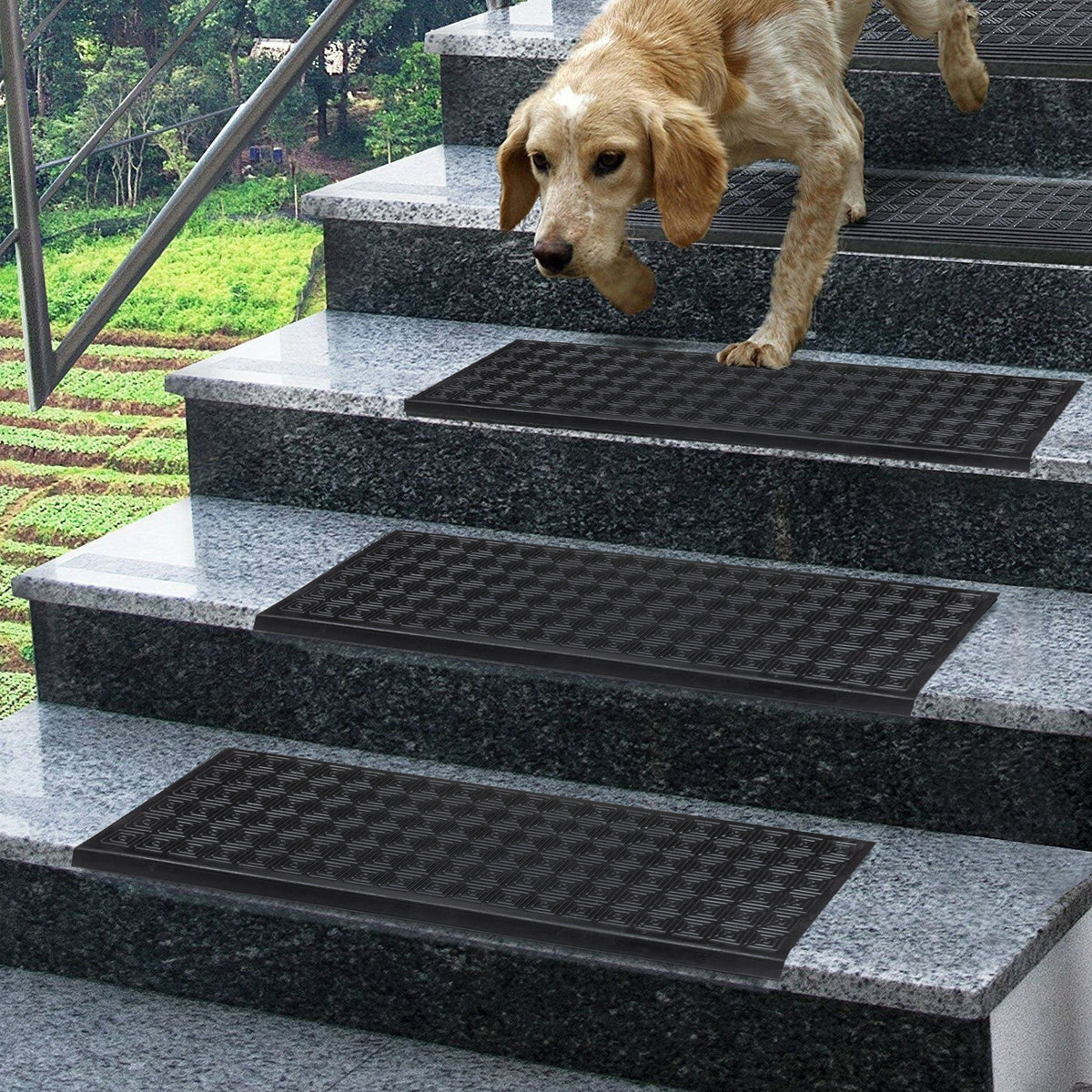 5x RUBBER STAIR COVERS NON-SLIP EXTERNAL STEPS STRONG RIFLE Manufacturer code MA2712