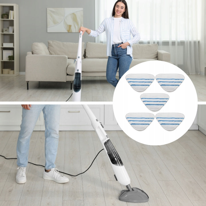 5x Silvercrest Adler Ariete Camry H2O Aqua Velcro Steam Mop Covers Manufacturer code Wkład końcówka do mop H20