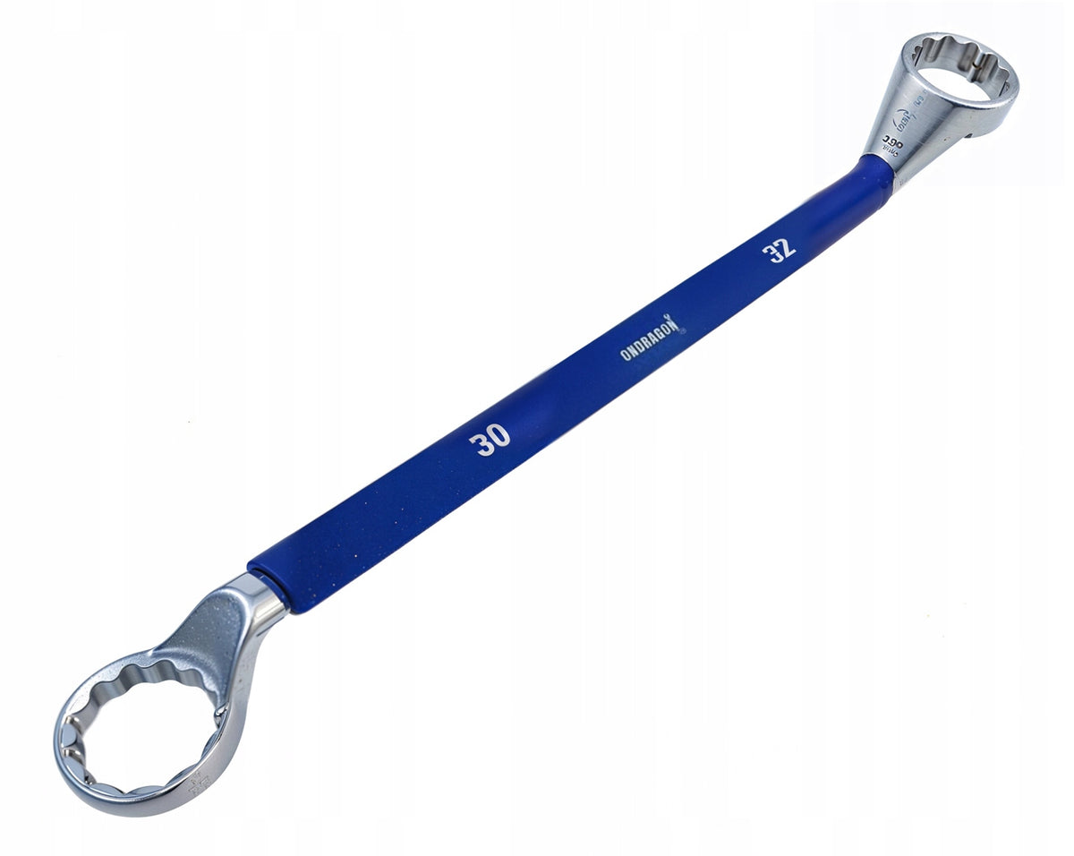 6-32 BENT DOUBLE-SIDED EYE WRENCHES WITH RUBBER + SET OF 12EL CASE PRO Brand Ondragon