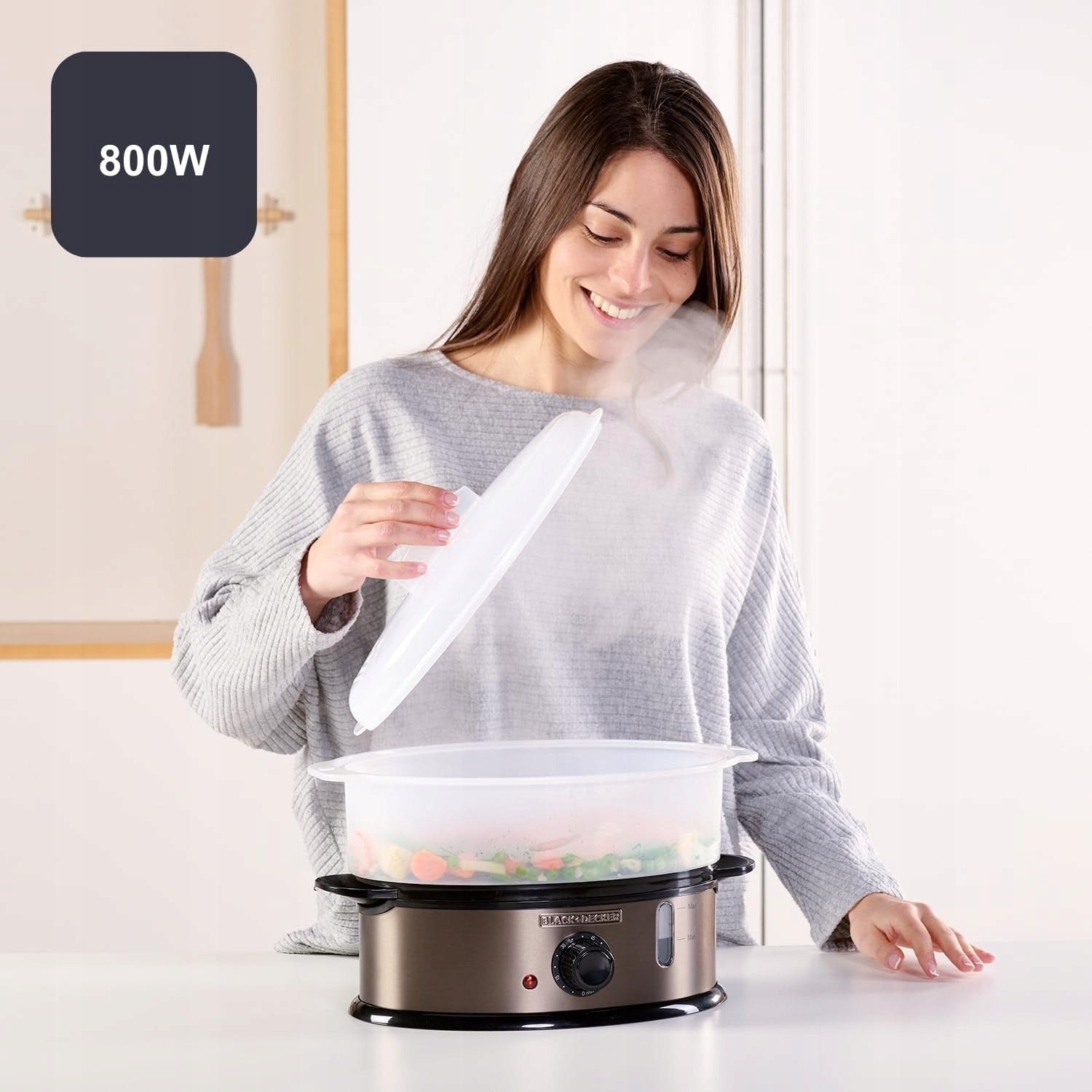 6,5L 800W ELECTRIC STEAMER WITH TIMER AND RICE BOWL FOR INDUCTION EAN (GTIN) 5903387514441