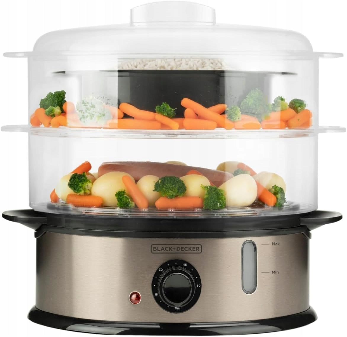 6,5L 800W ELECTRIC STEAMER WITH TIMER AND RICE BOWL FOR INDUCTION