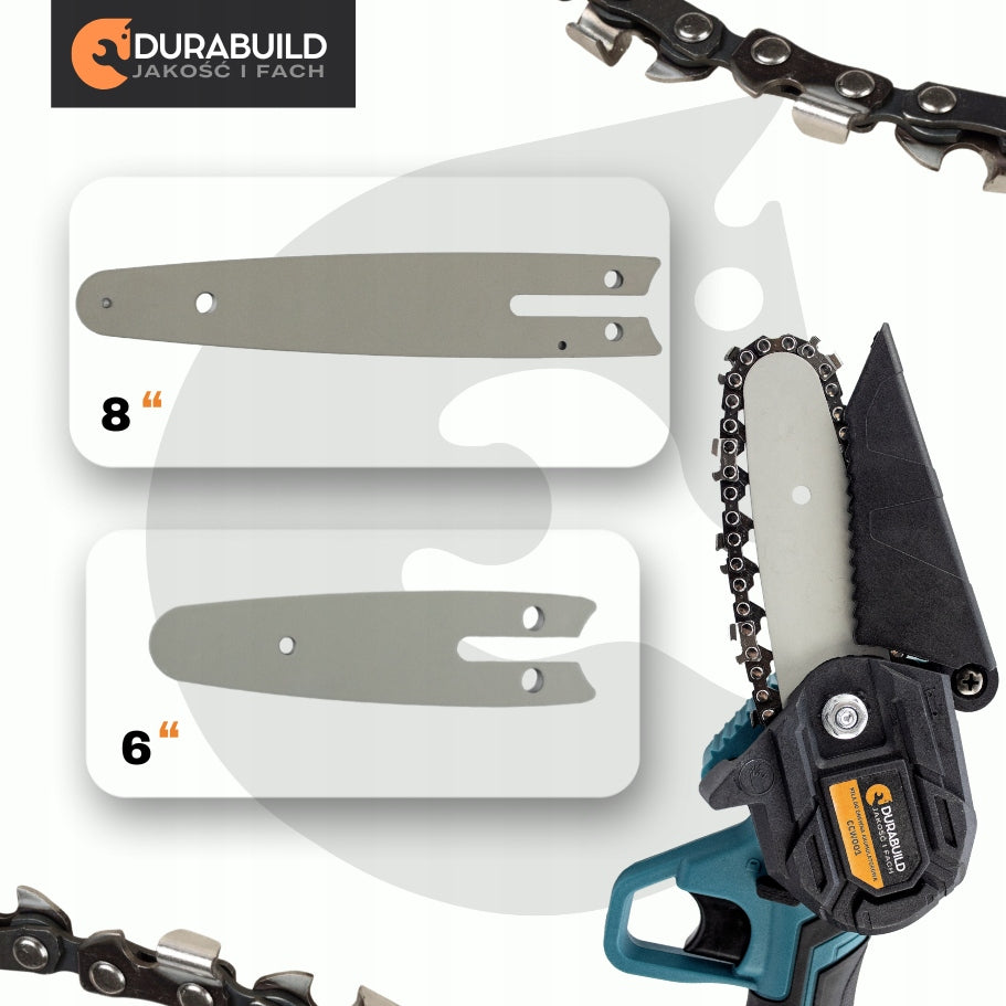 6" AND 4" CORDLESS CHAINSAW WITH TELESCOPIC BOOM SET Brand Durabuild