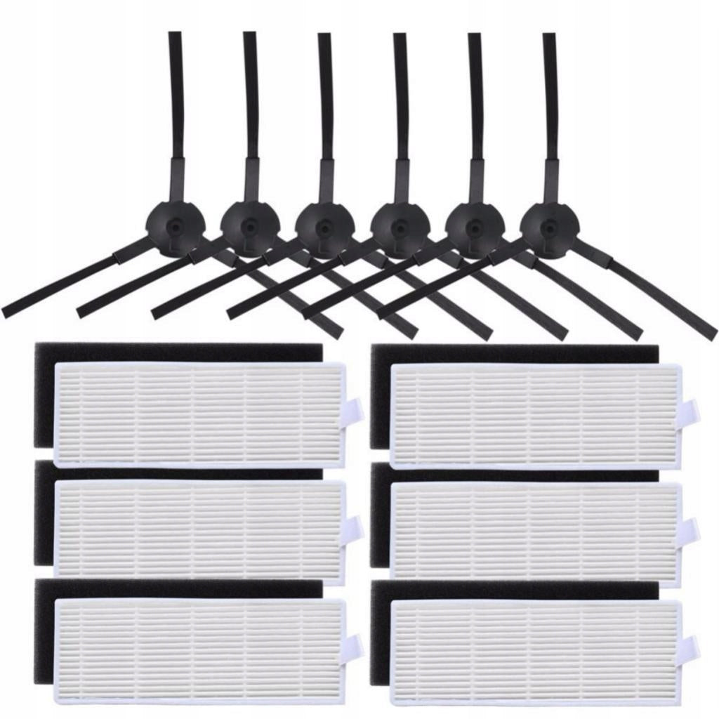 6*HEPA filter+6*Sponge Filter+6*Side Brush for A4 A6 Robot Brand no brand