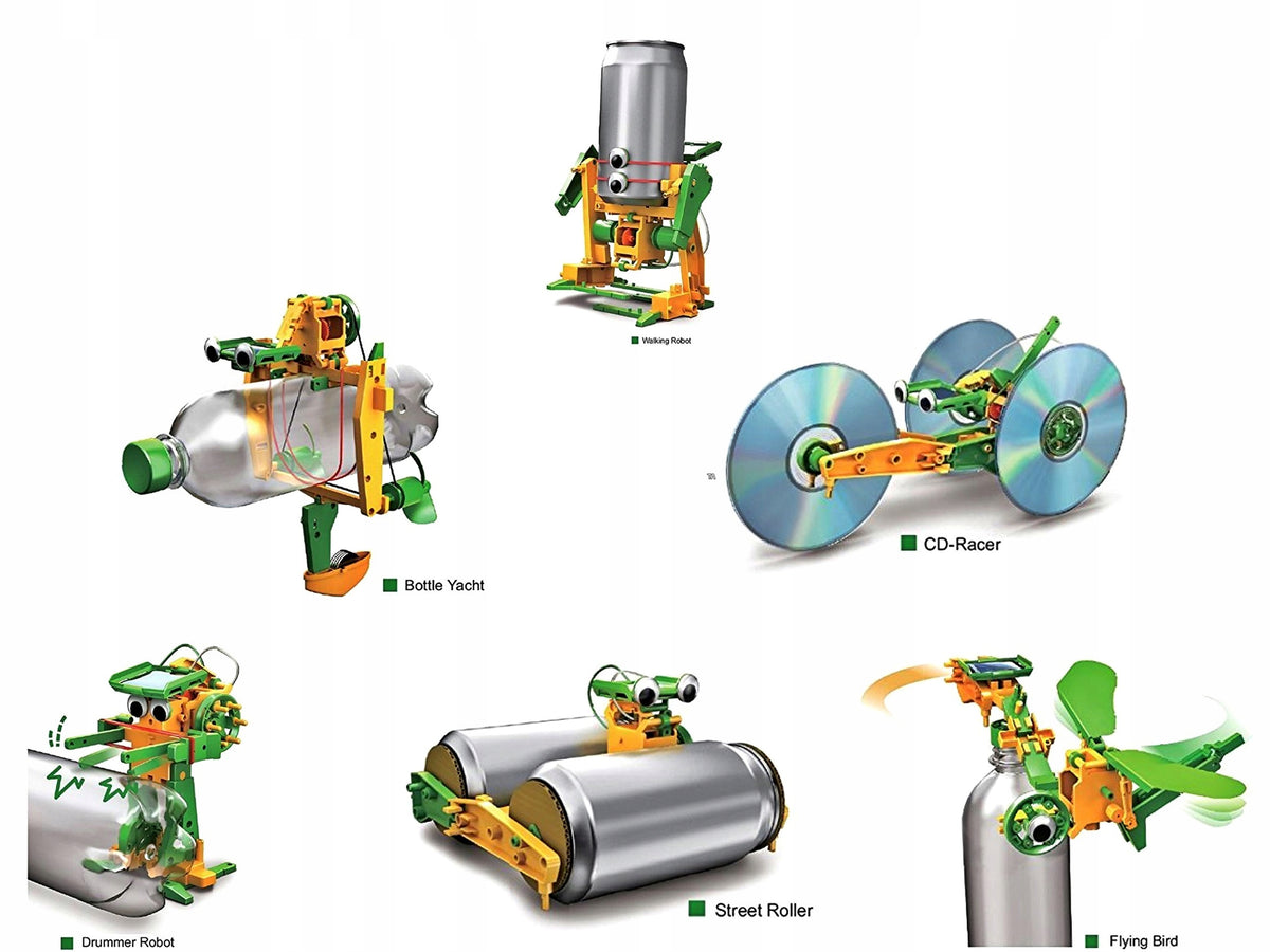 6 in 1 Solar Robot Educational Toy, Learning Brand MalPlay