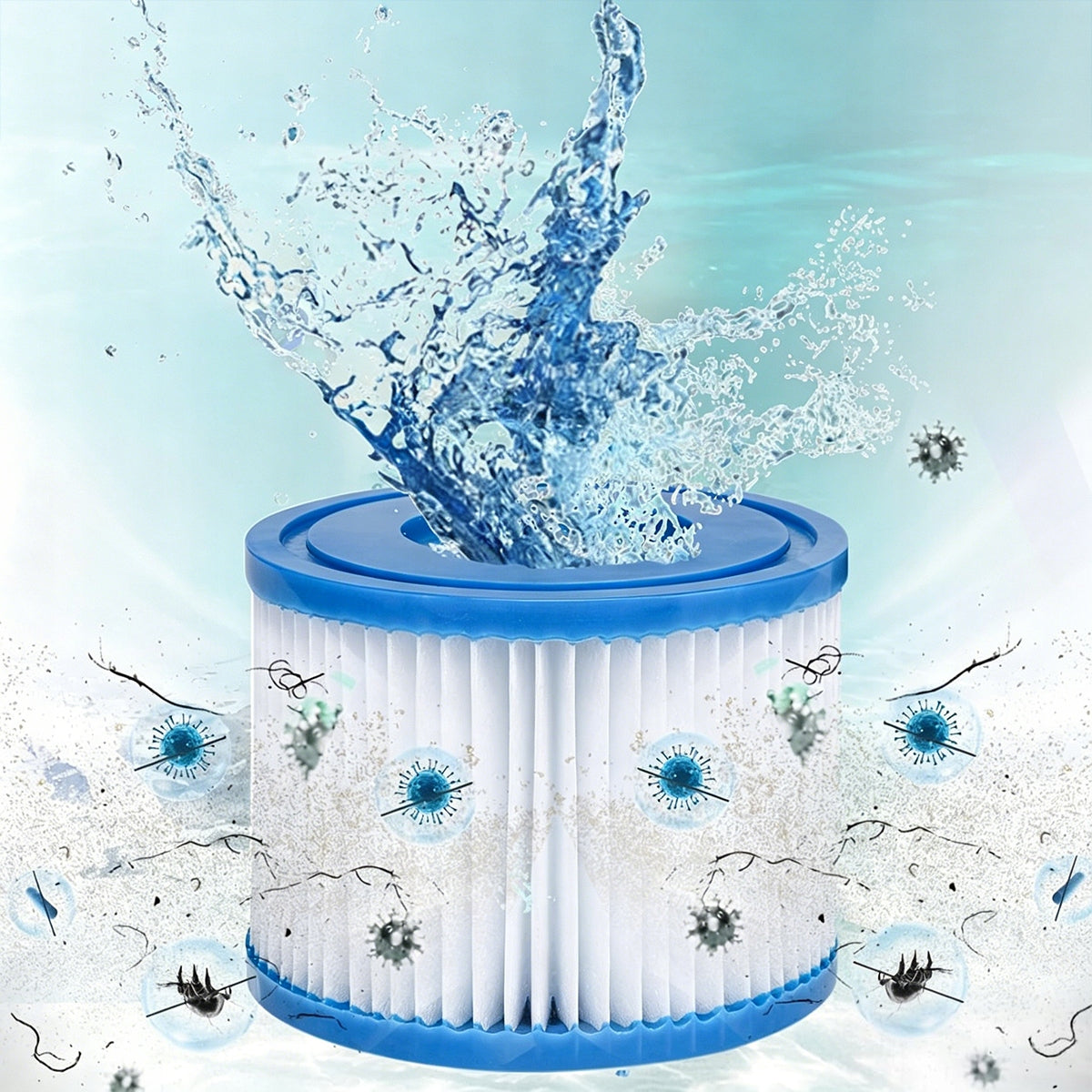 6 x Jacuzzi Pool Filter for Lay-Z-SPA, Bestway Filter Cartridges Manufacturer code 6900581208779