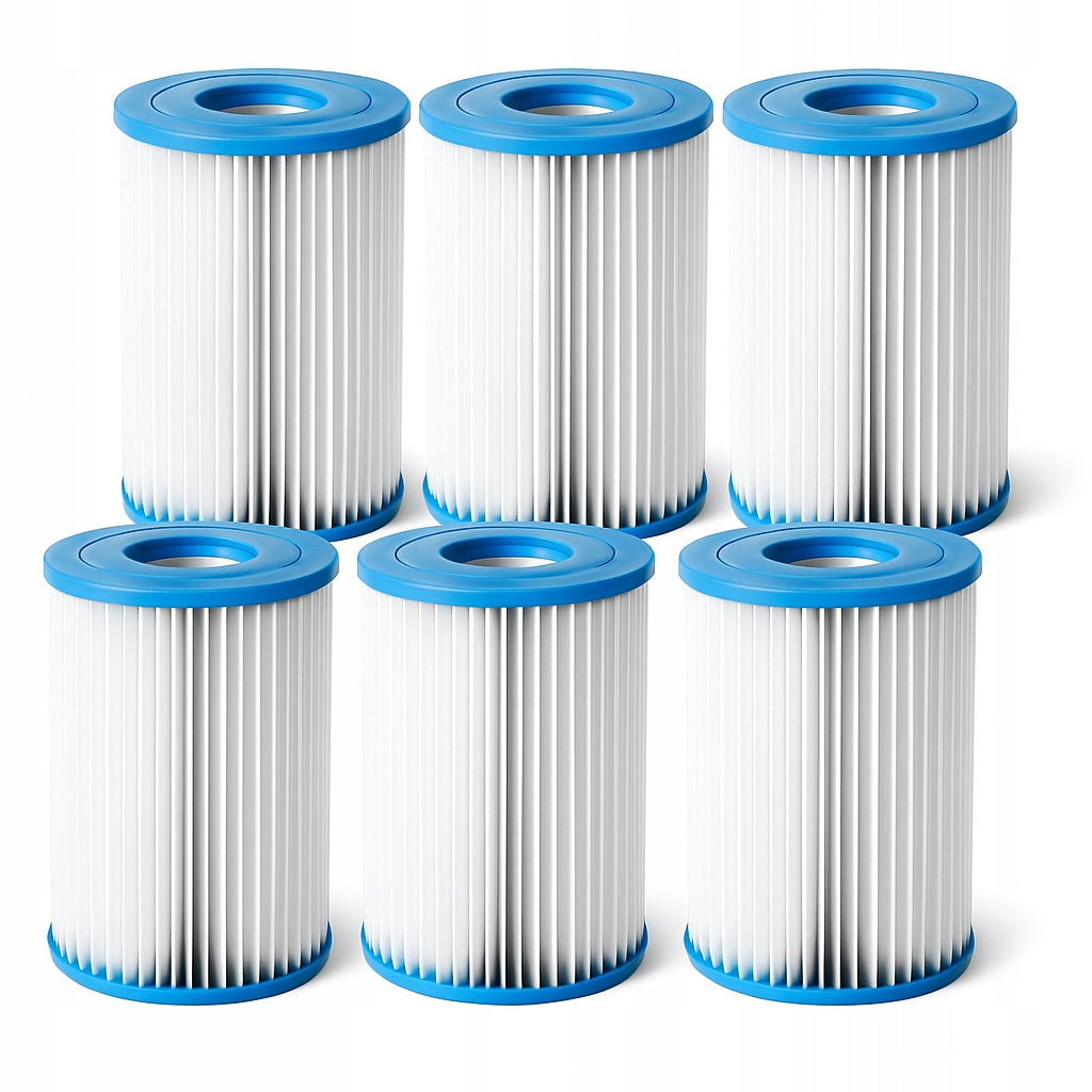 6 x Pool Filter for Pool Pump Filter Cartridge INTEX Type A Product weight with unit packaging 1 kg