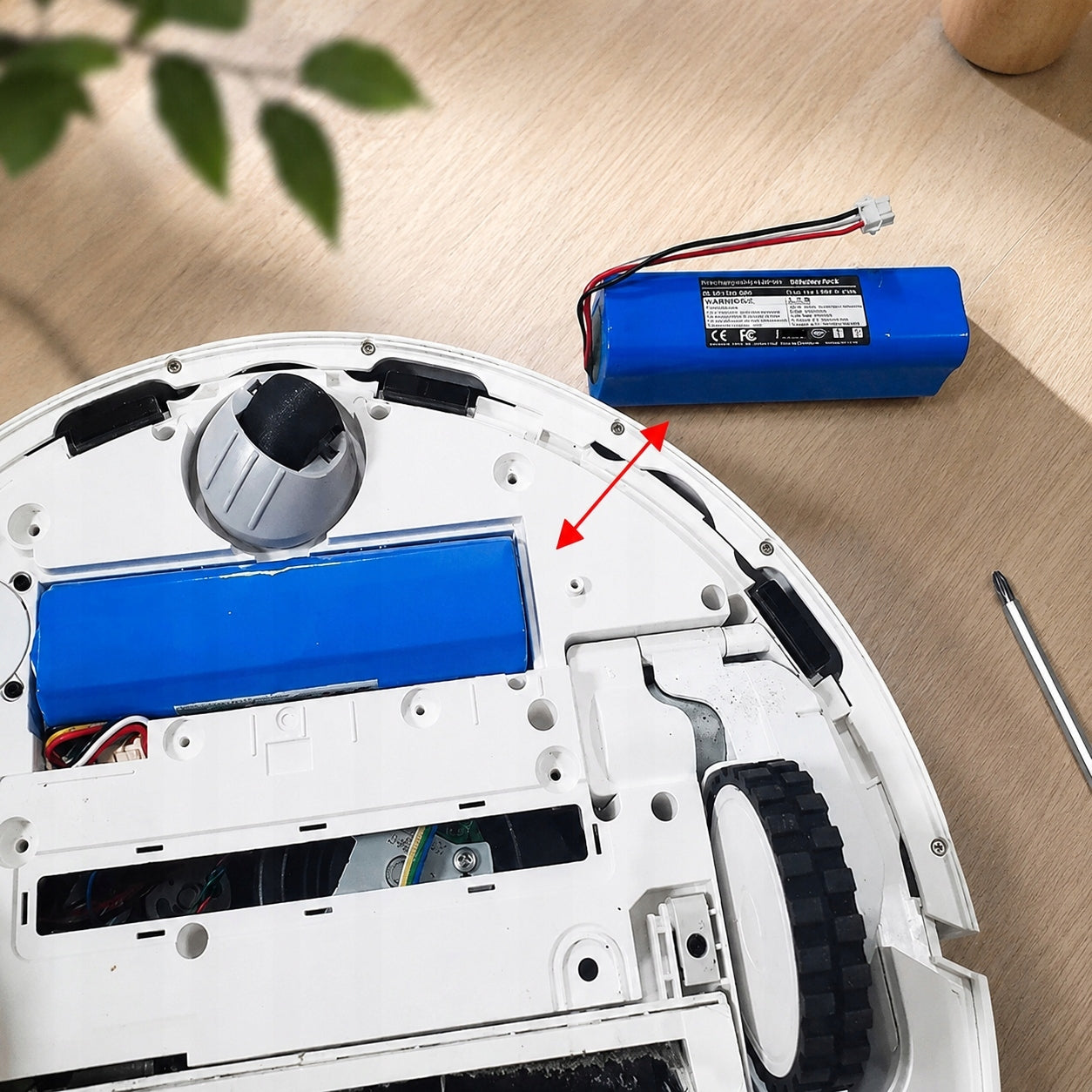6000mAh battery for Roidmi Eve Plus cleaning robot Manufacturer no brand