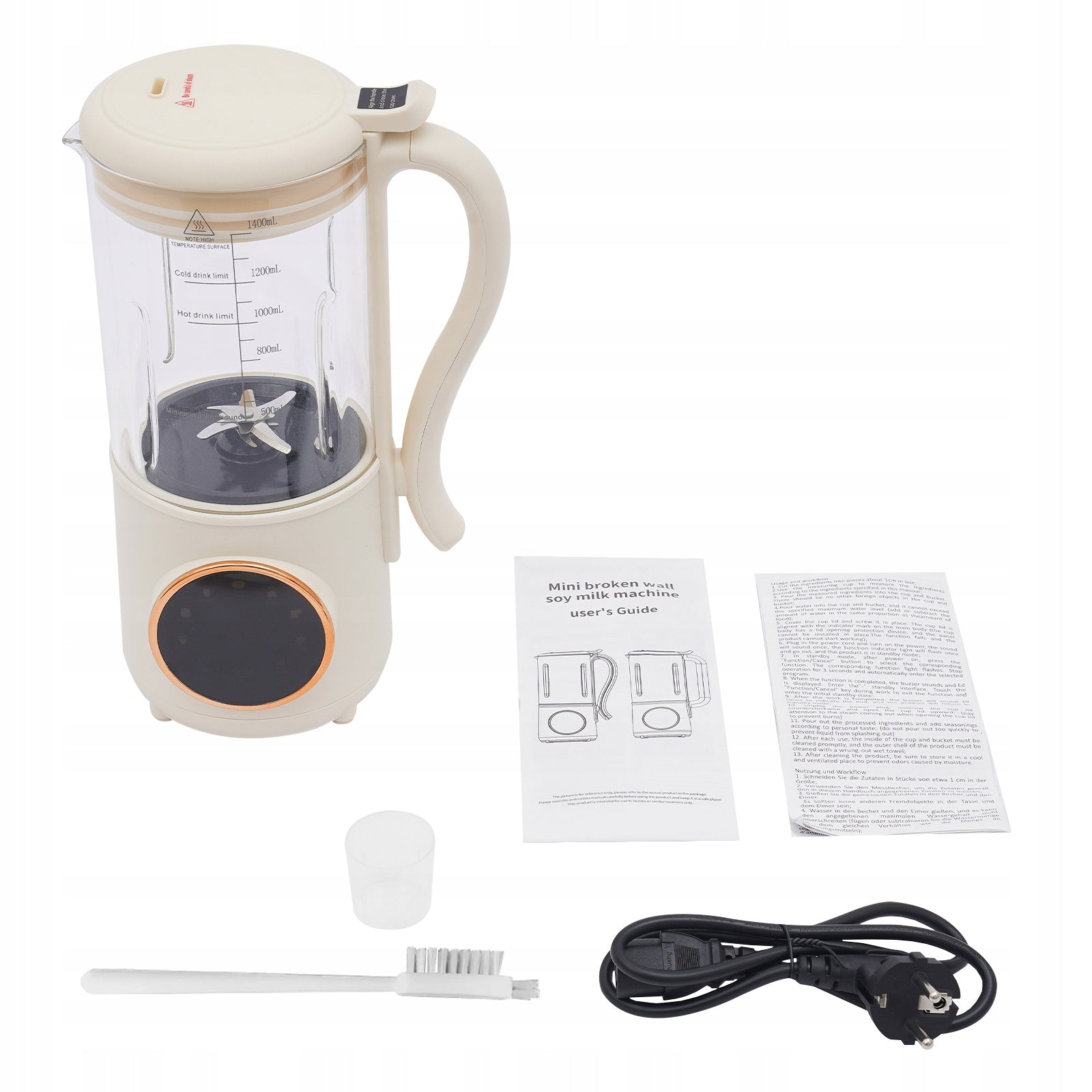 600W SOY MILK MAKER 1400ML ELECTRIC JUICER KEEPING WARM SELF-CLEANING TIMER Manufacturer code 511JJFTIR