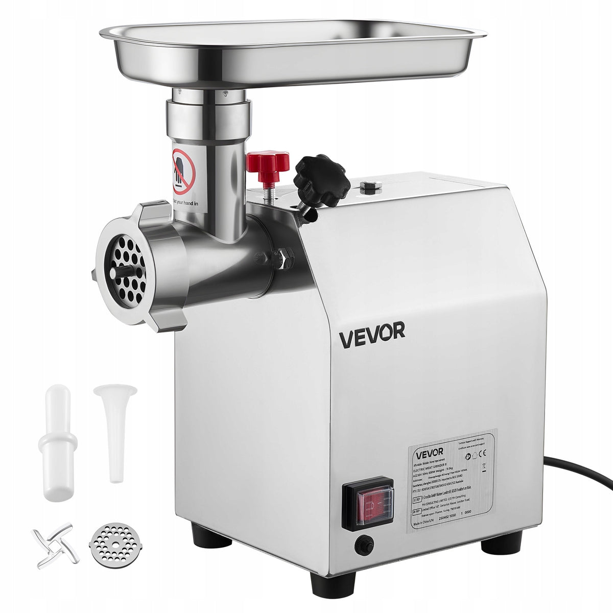 600W Stainless Steel Grinding Machine For Restaurant 120KG/H Brand Vevor