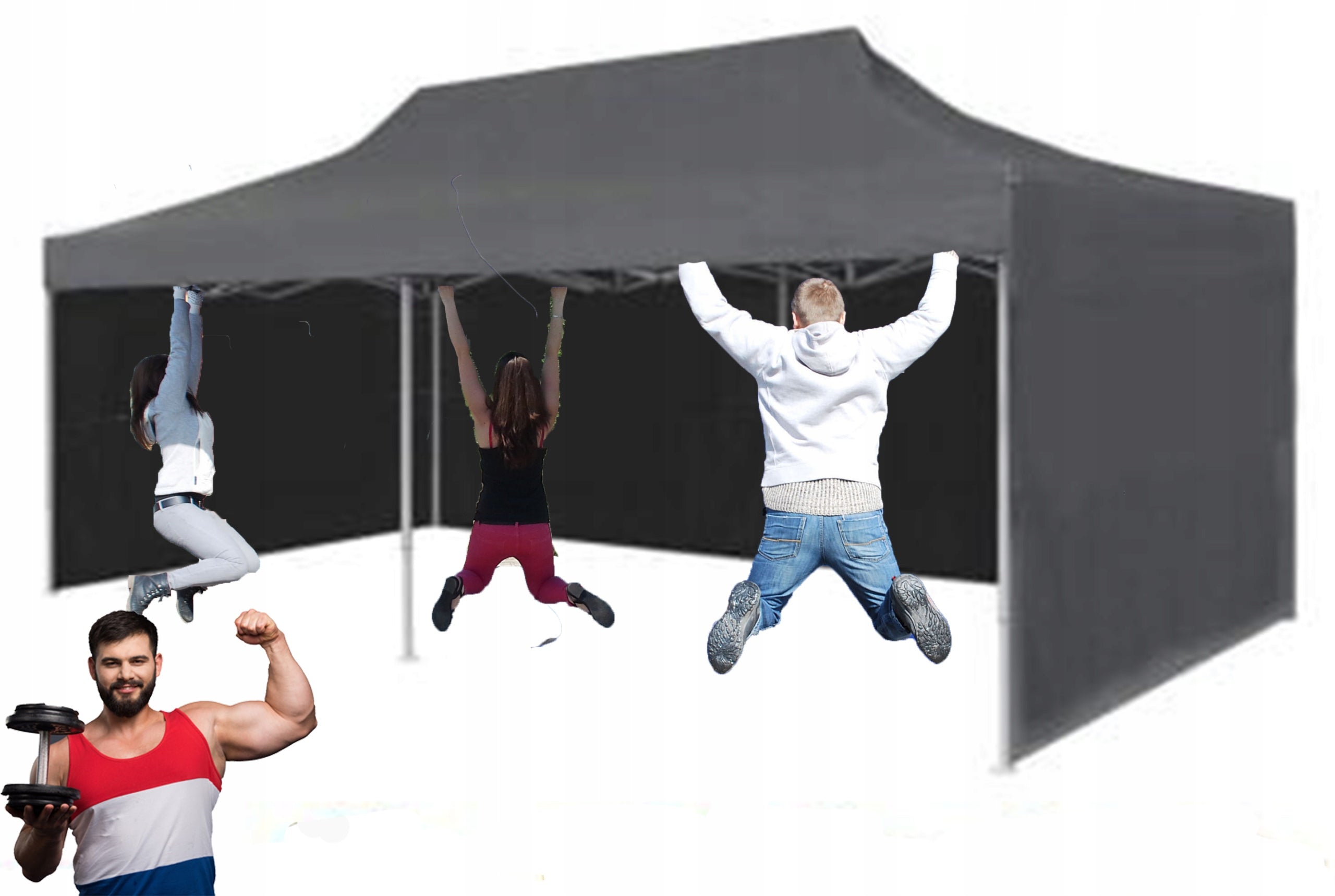 60KG 3x6 EXTRA STRONG GARDEN TENT TRADE PAVILION AUTOMATIC FOLDING Manufacturer MOCNE NAMIOTY