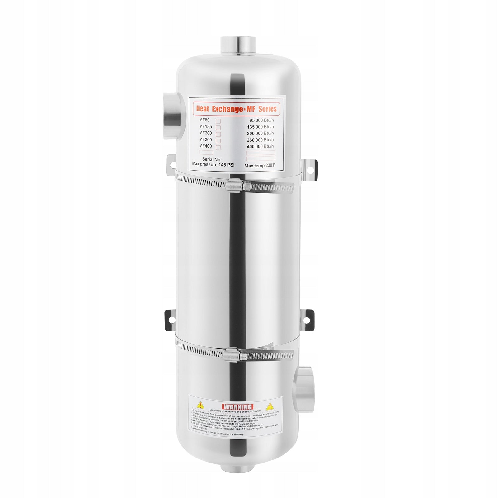 60KW STAINLESS STEEL SWIMMING POOL HEAT EXCHANGER 480 *134MM Manufacturer code 60kw Heat Exchanger