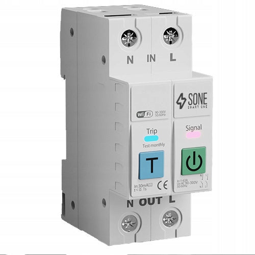 63A DIN TUYA WiFi RELAY WITH ENERGY MEASUREMENT DISCONNECTS LN ONOFF CONTROLLER EAN (GTIN) 5902065395099