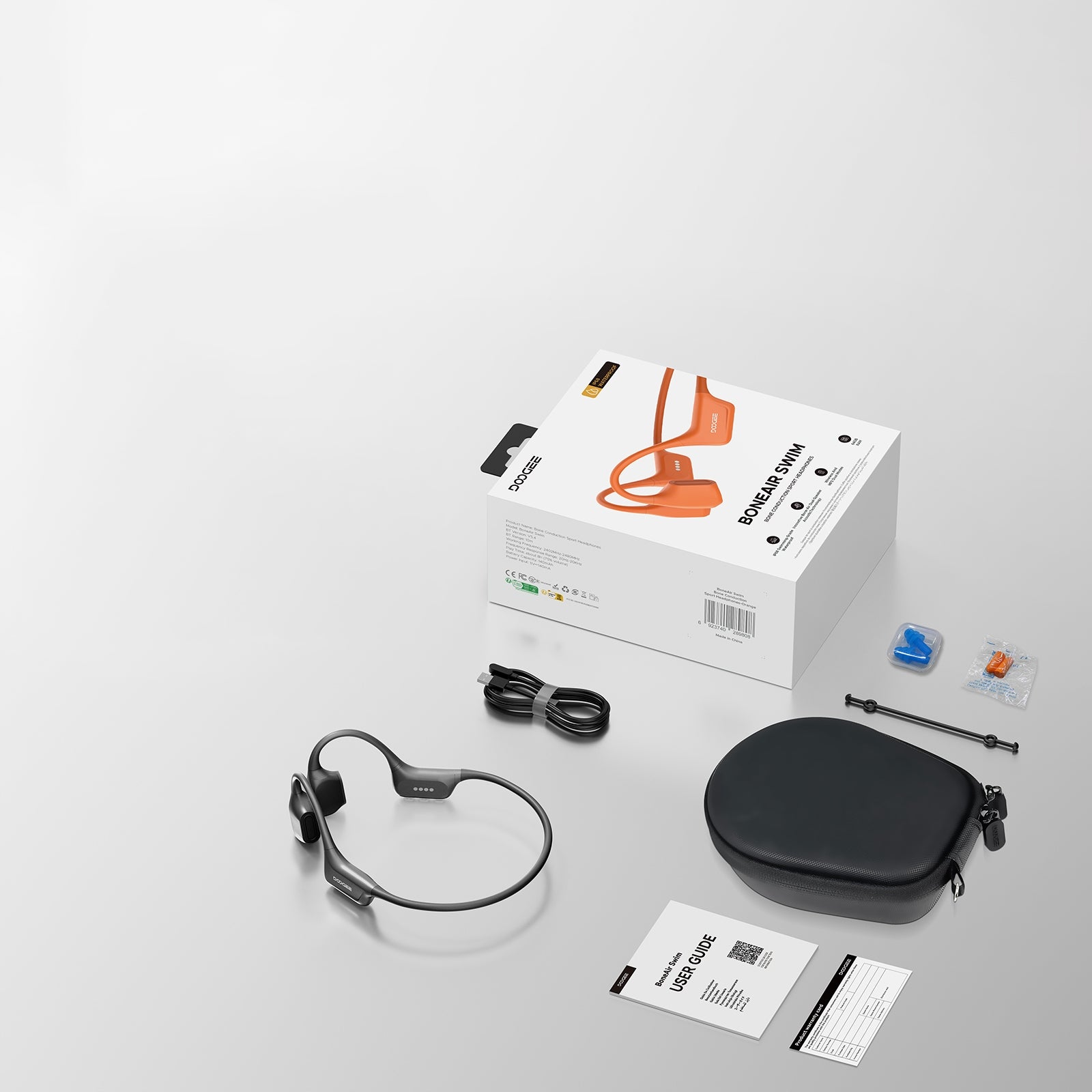 64GB Wireless Sports Bone Headphones DOOGEE BoneAir Swim MP3 IP68 Manufacturer code 6923740289792