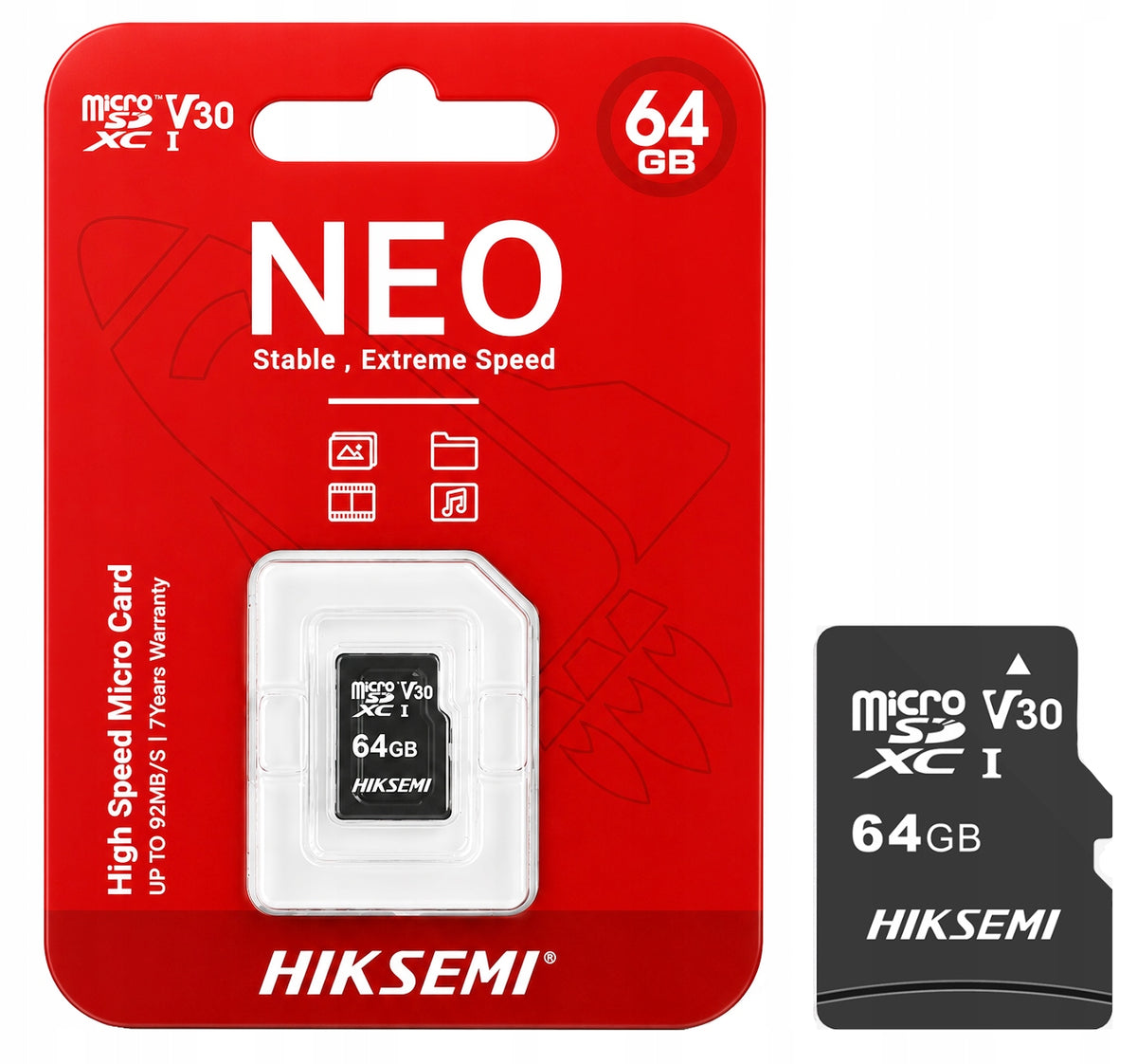 64GB microSD memory card HS-TF-C1 HIKSEMI HIKVISION