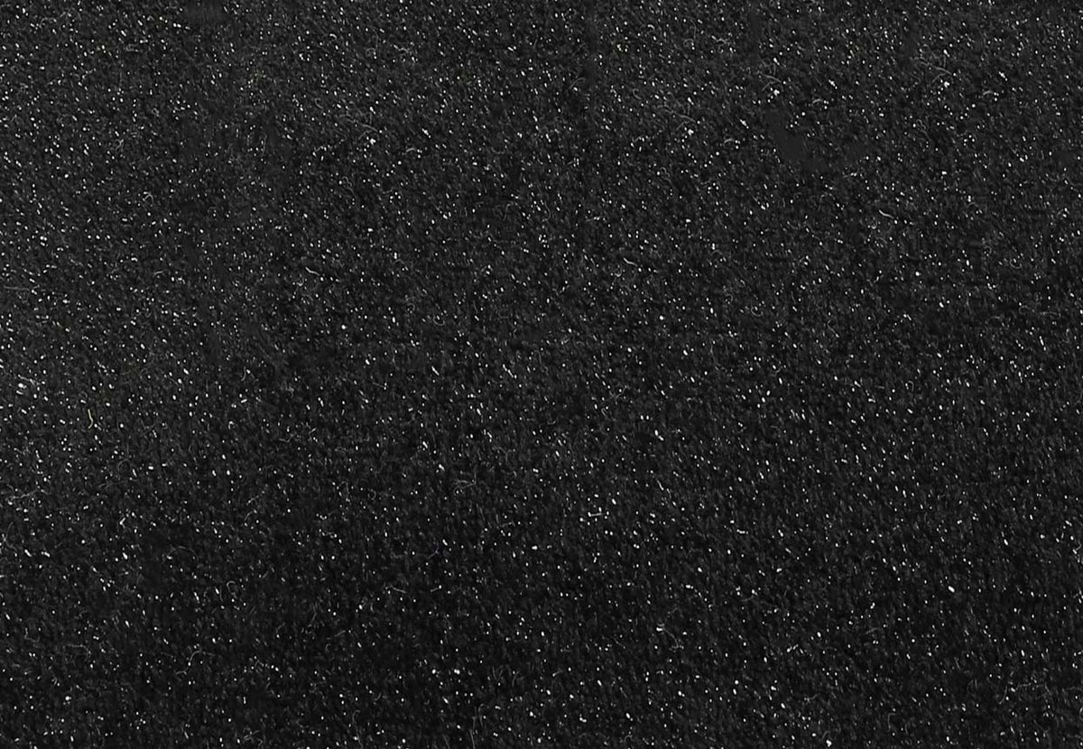 65x25cm+3m STAIR COVERS RUGS IN GLAMOUR STYLE BLACK SILVER THREAD Brand Elsimone Carpets