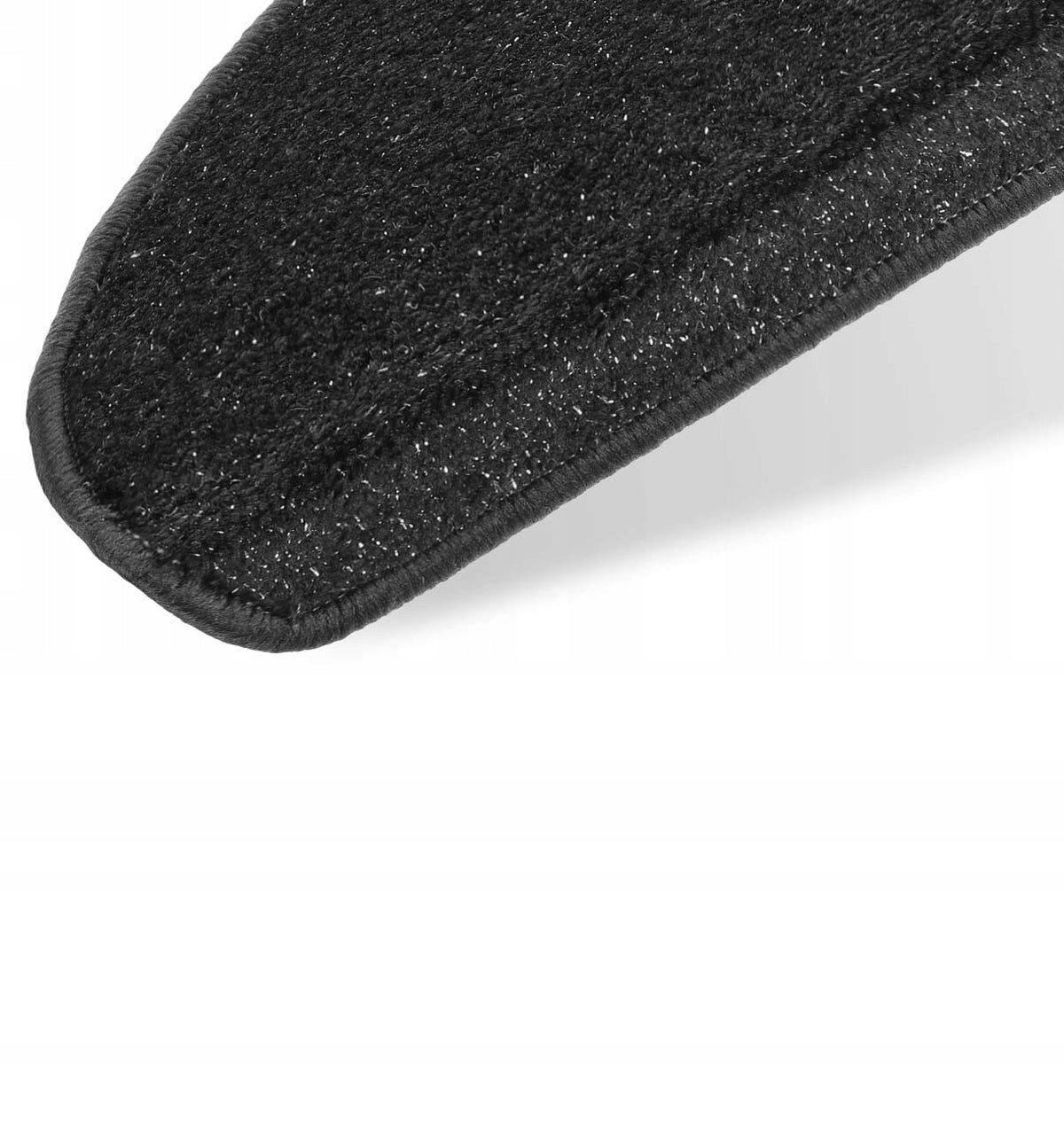 65x25cm+3m STAIR COVERS RUGS IN GLAMOUR STYLE BLACK SILVER THREAD Brand Elsimone Carpets