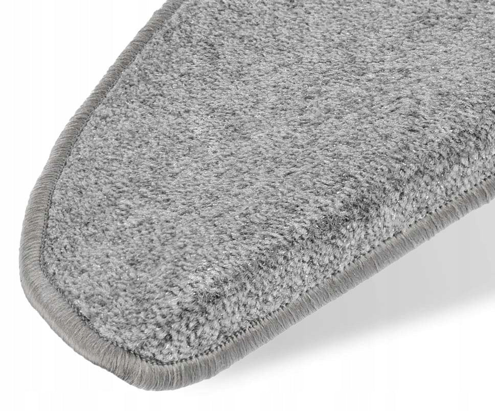 65x25cm+3m STAIR COVERS RUGS IN GLAMOUR STYLE GREY SILVER THREAD Brand ELSIMONE CARPET