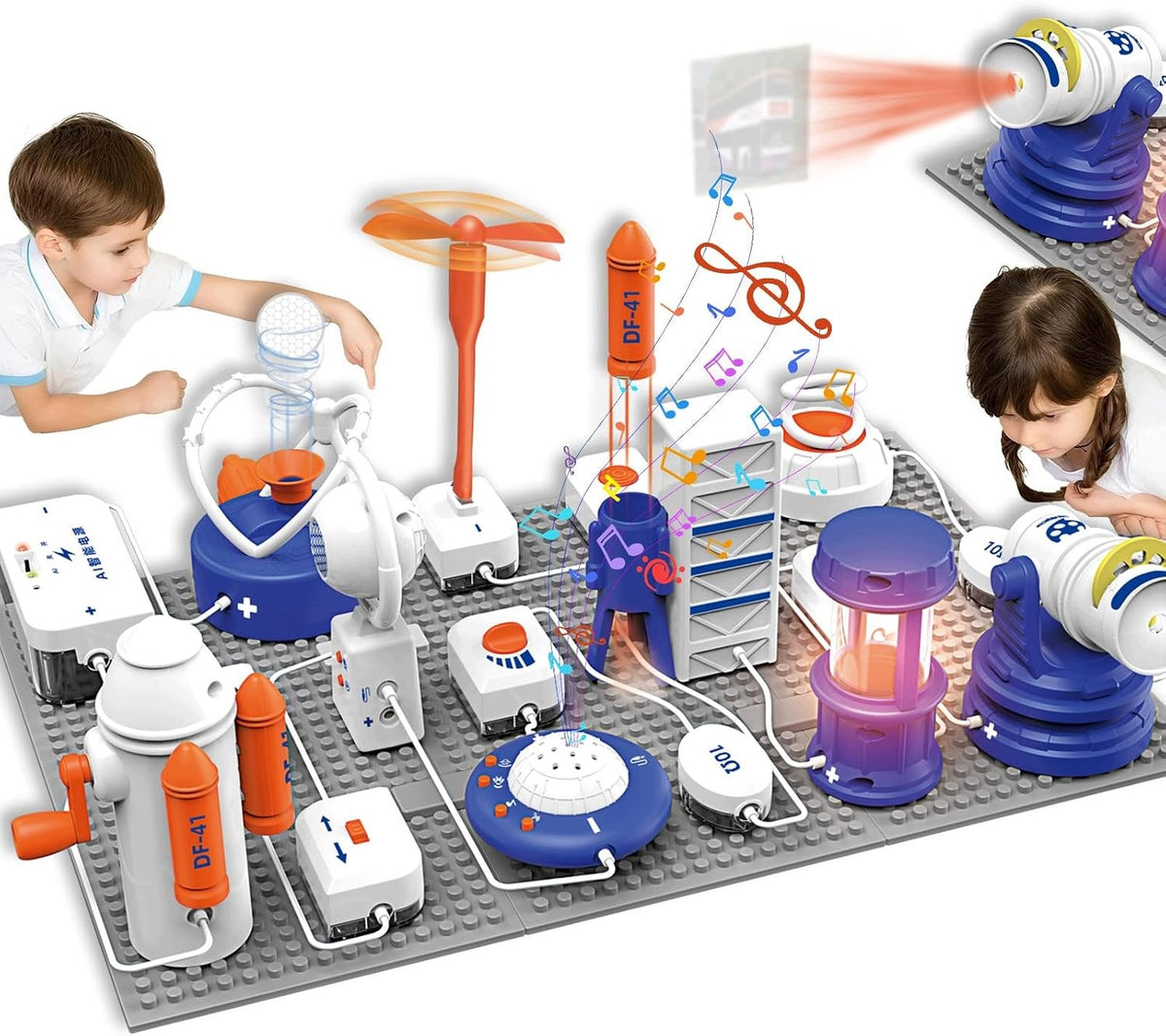 66PCS EDUCATIONAL SET SMALL ELECTRONICS WITH 1200+ EXPERIMENTS ELECTRICIAN SCIENCE