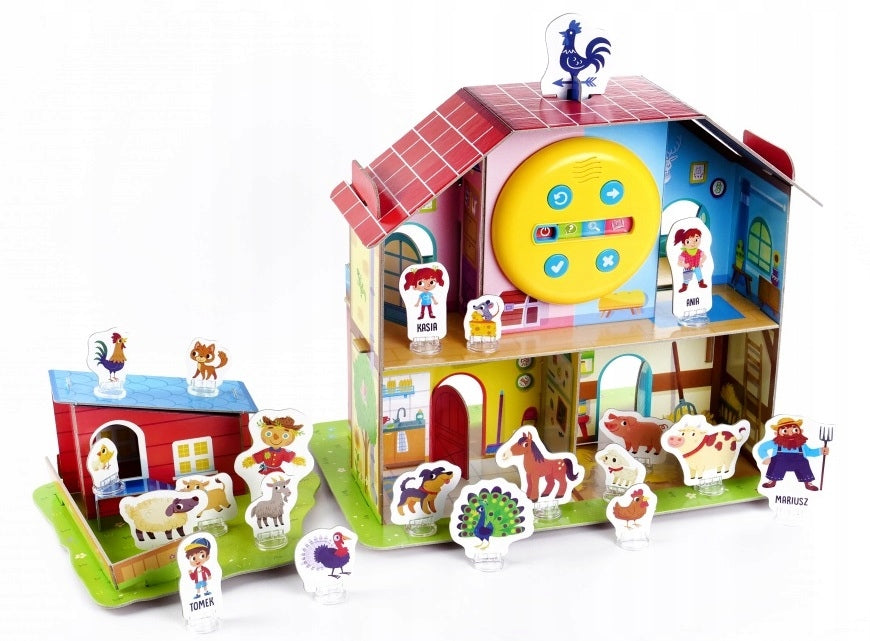 68340 Great Talking Farm Educational Kit ANIMALS Brand Lisciani