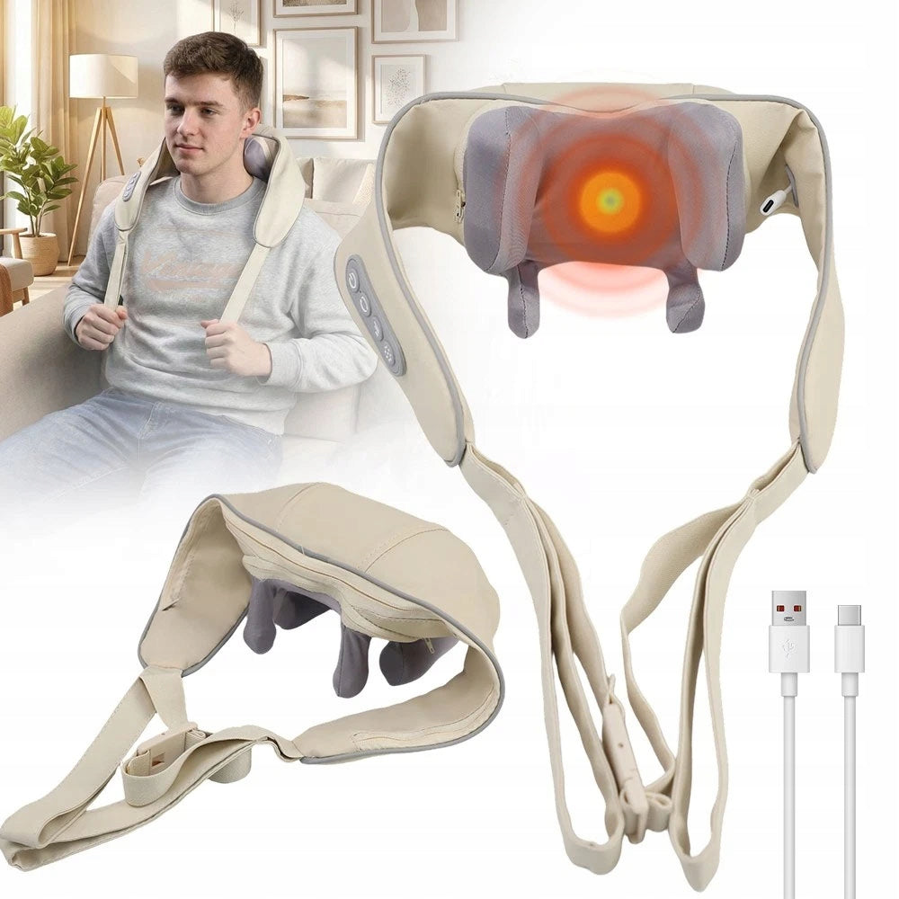 6D MASSAGER WITH HEATING FUNCTION FOR WAIST ABDOMINAL ARM LEG NECK